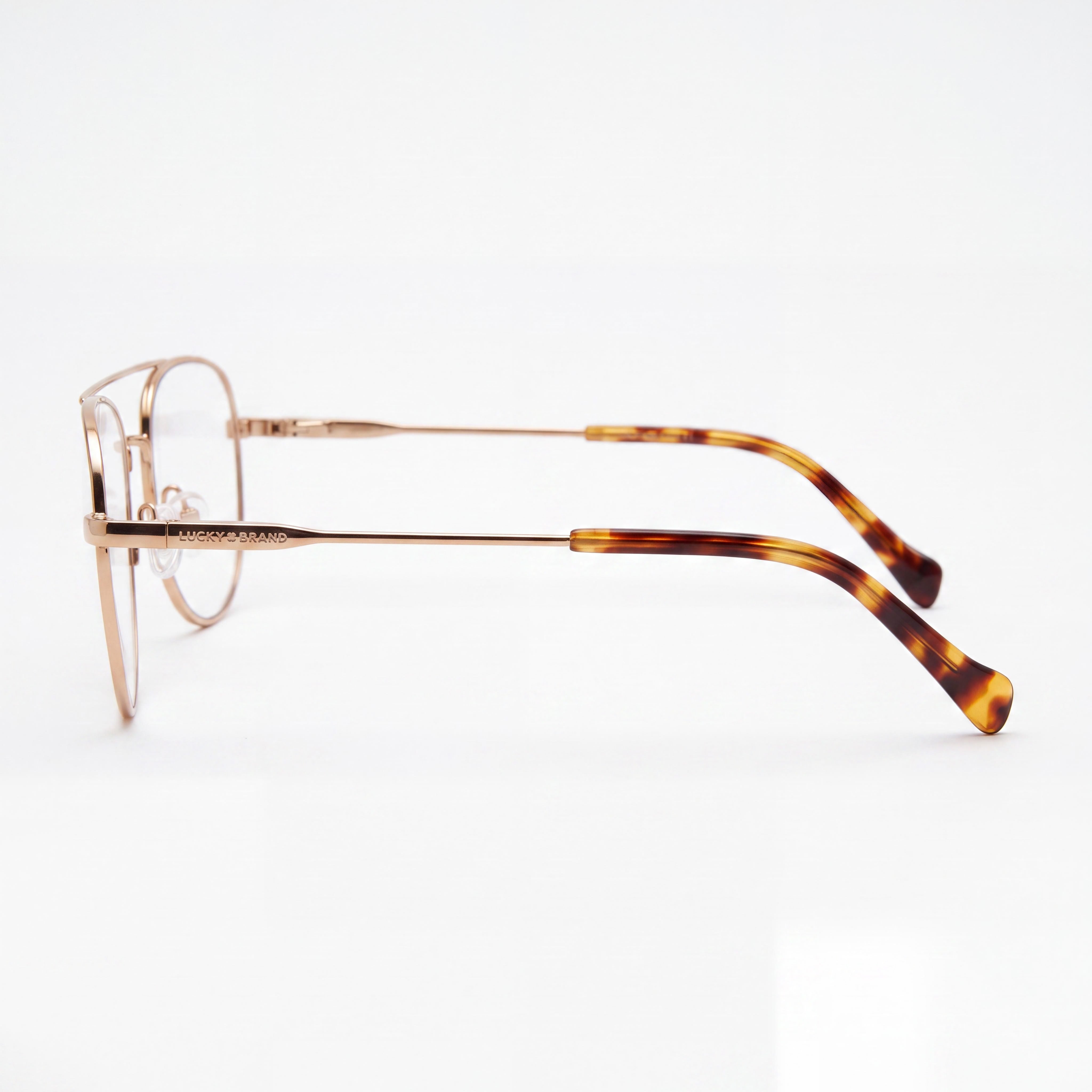 Gafas polarizadas Lucky Brand D313 de metal dorado mate para mujer, lentes de policarbonato, 55 mm de ancho de lente, Photo 3
