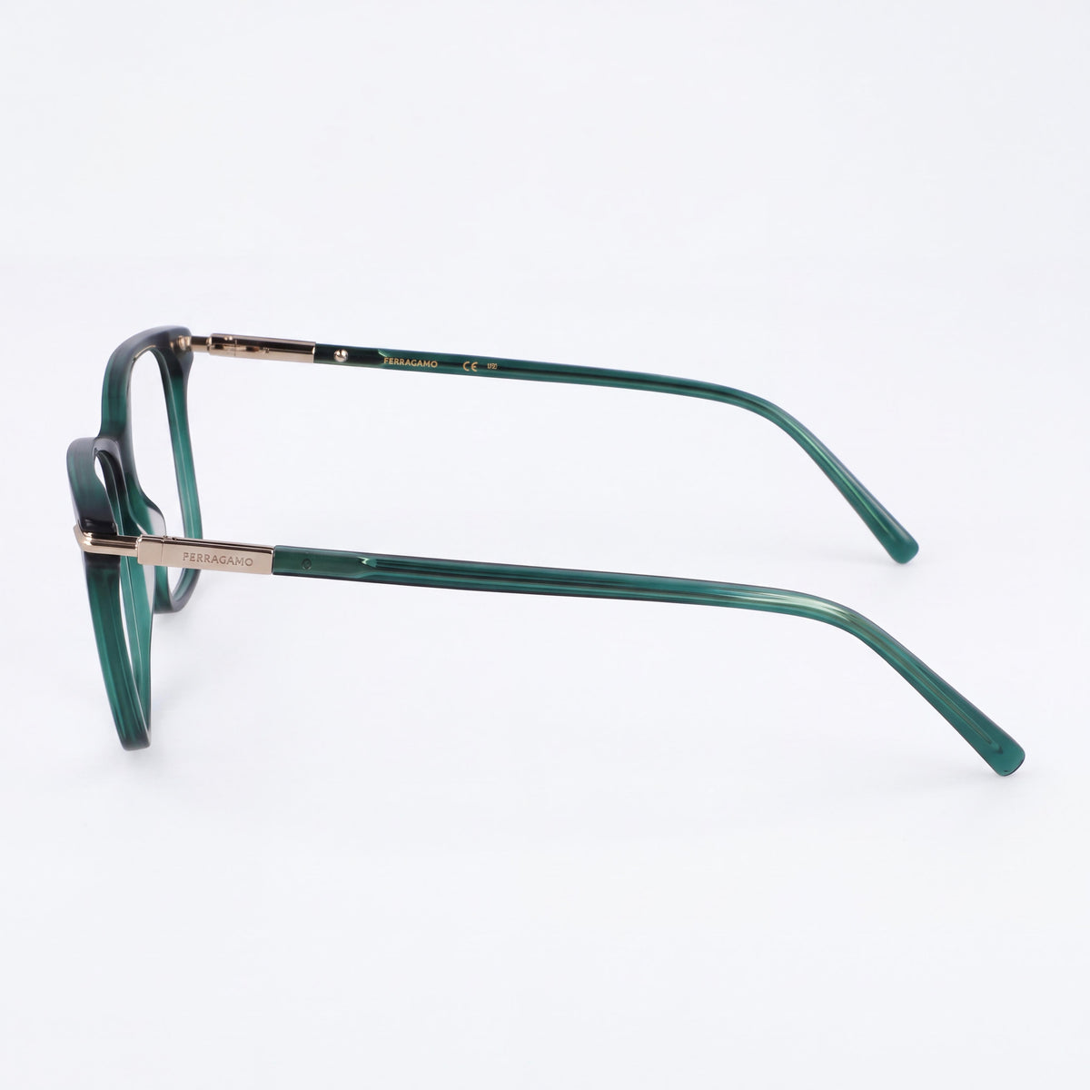 Ferragamo Sf3013 Men's Acetate Transparent Green Eyeglasses 53mm, Photo 3