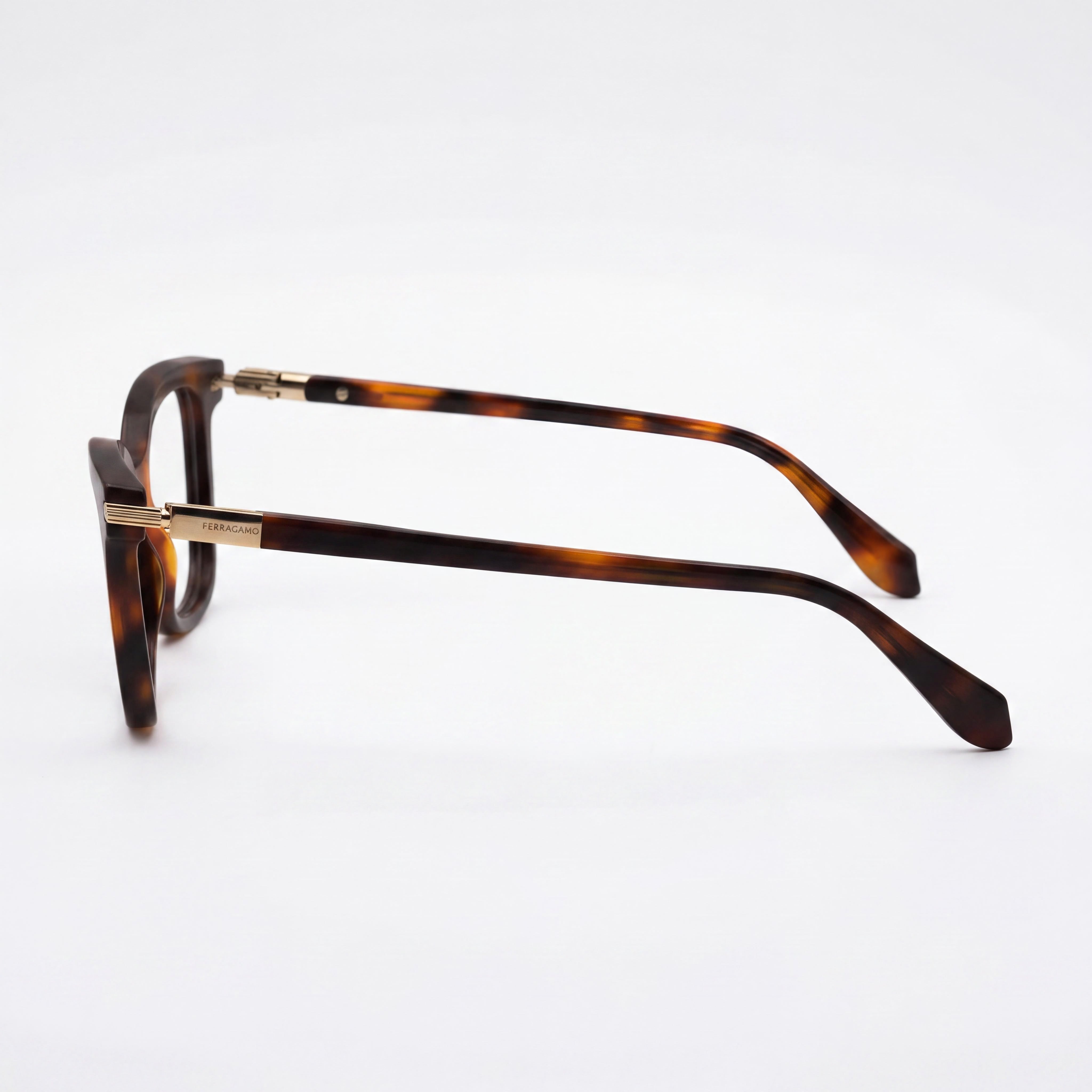 Gafas Polarizadas Ligeras Ferragamo Unisex de Acetato Inyectado de Carey con Cristales Multicolor 51-17-140, Photo 2