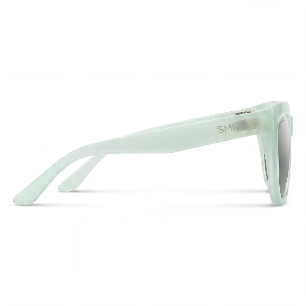 Gafas de sol Smith Modern Ice de fibra de carbono para mujer, lentes polarizadas Chromapop Platinum con protección UV, puente de 52 mm