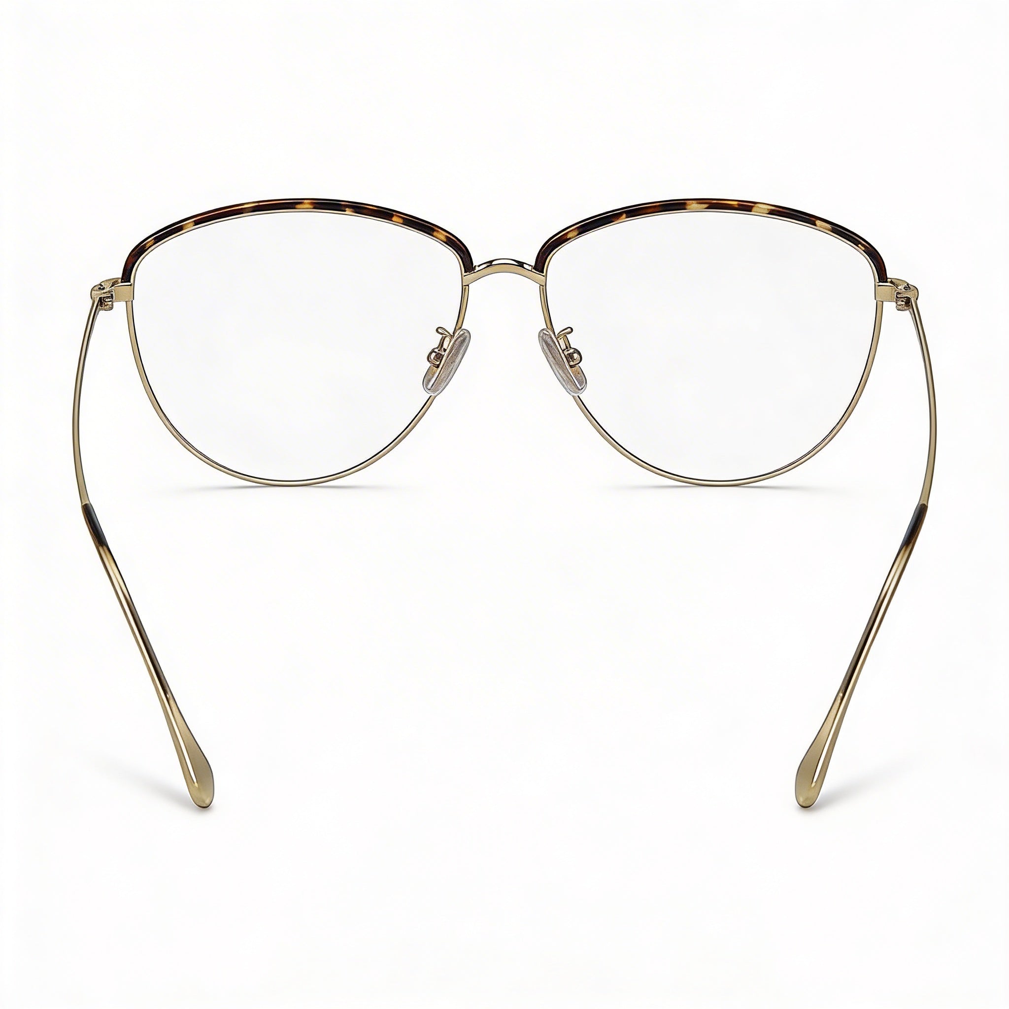 Gafas de hombre Victoria Beckham Vb2100 con montura metálica Gold Tortoise - 58 mm de ancho de lente, Photo 4