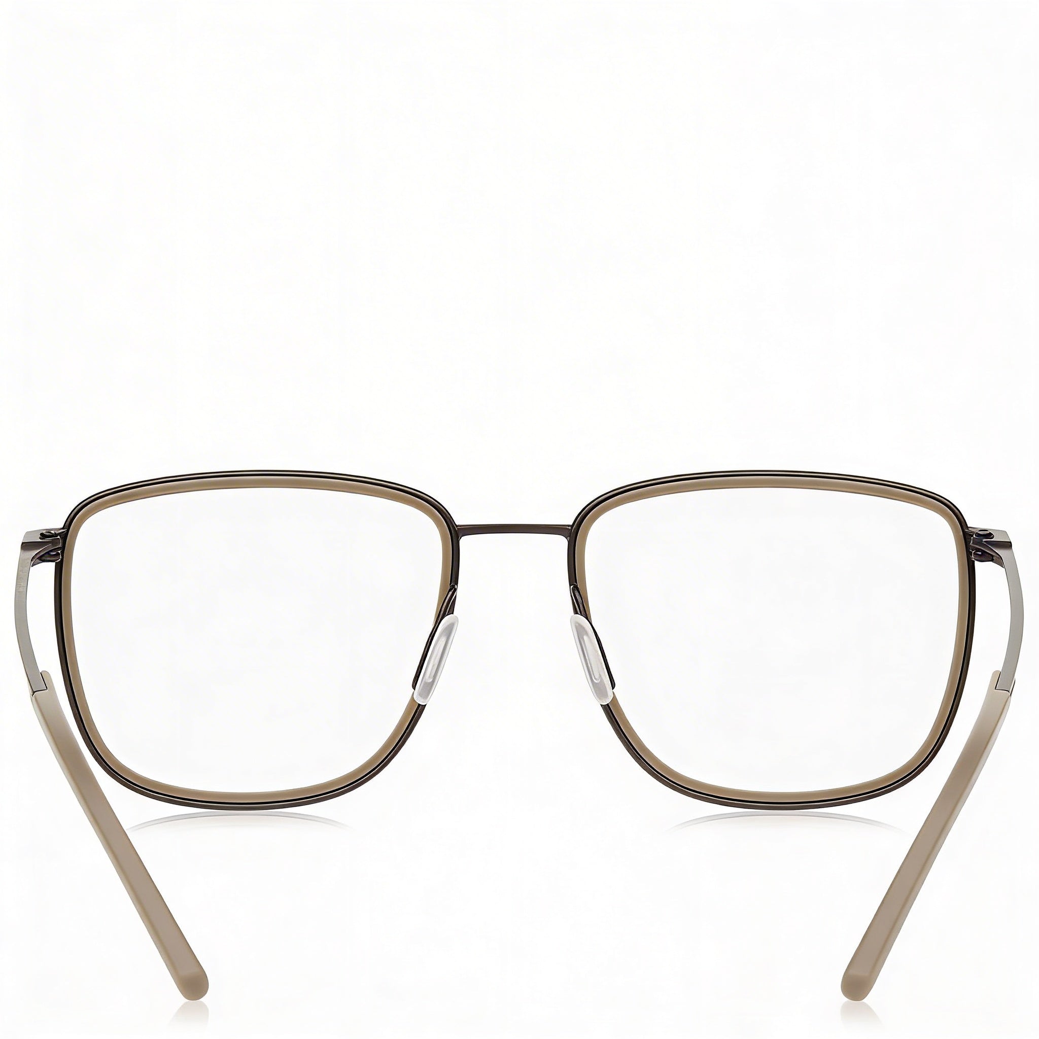 Porsche Modern Acetato Hombre Gris Oscuro, Beige 53mm, Photo 3