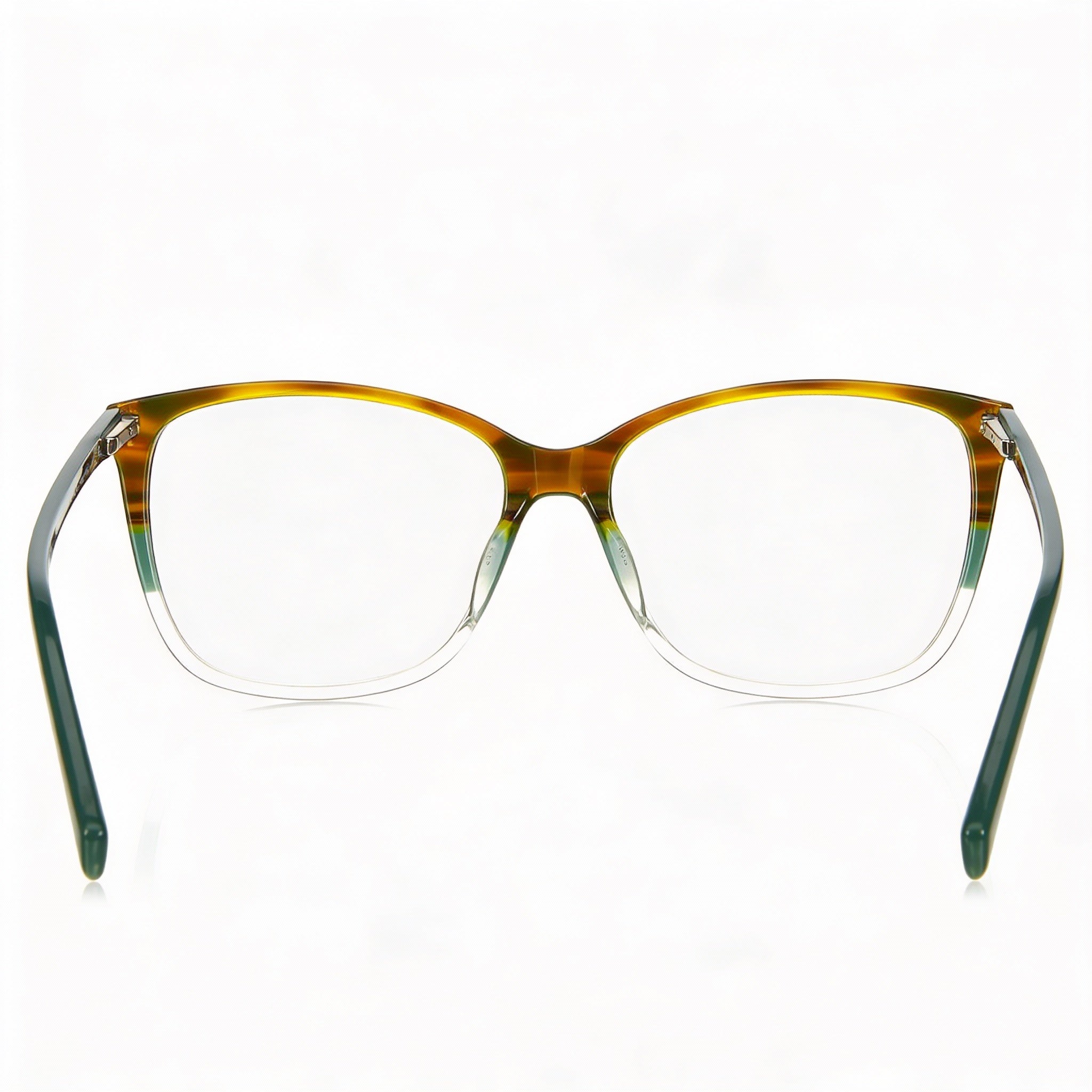 Monturas ópticas Missoni Pattern Collection MMI 0010 para mujer, de acetato, cuadradas, de tres tonos, con montura completa, color cuerno verde, 54 mm, Photo 3