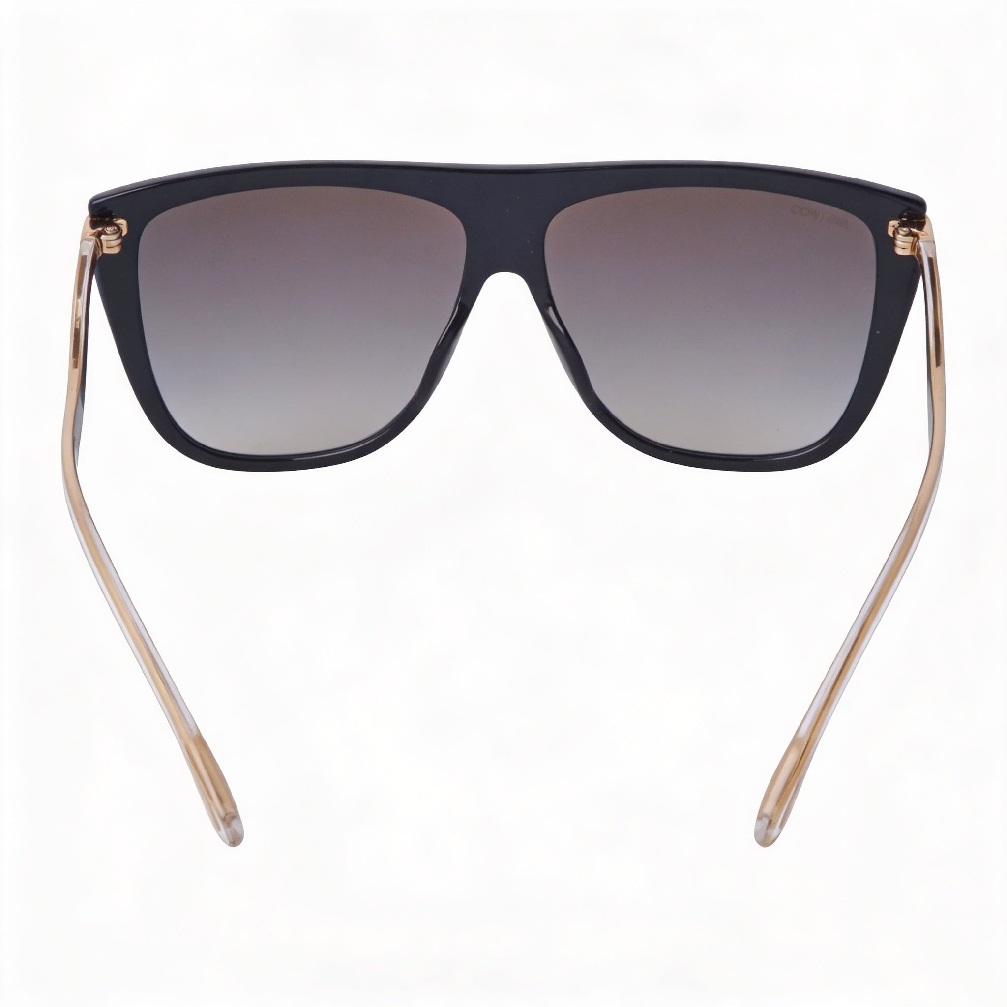 JIMMY CHOO SUVI/S 807/FQ Women's 58mm Black Acetate Cat Eye Sunglasses, Gradient Grey Mirror Non-Polarized UV Protection Lenses, Photo 4