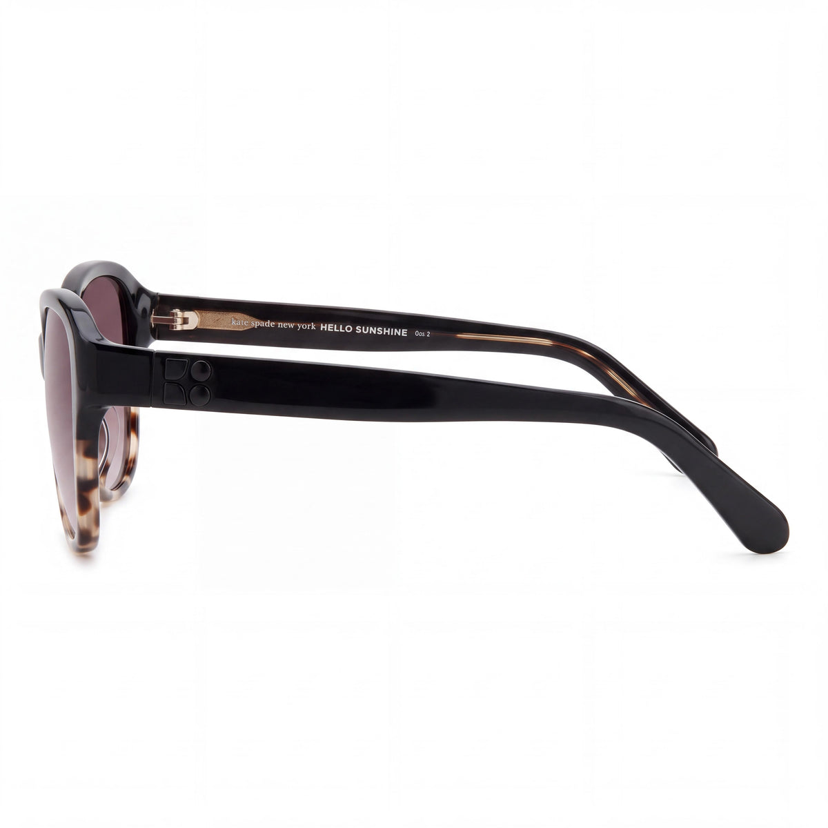 Gafas de sol kate spade new york Golda/G/S para mujer de ECO ACETATO en color negro sombreado, habano y rosa de doble tono, 56 mm, Photo 3