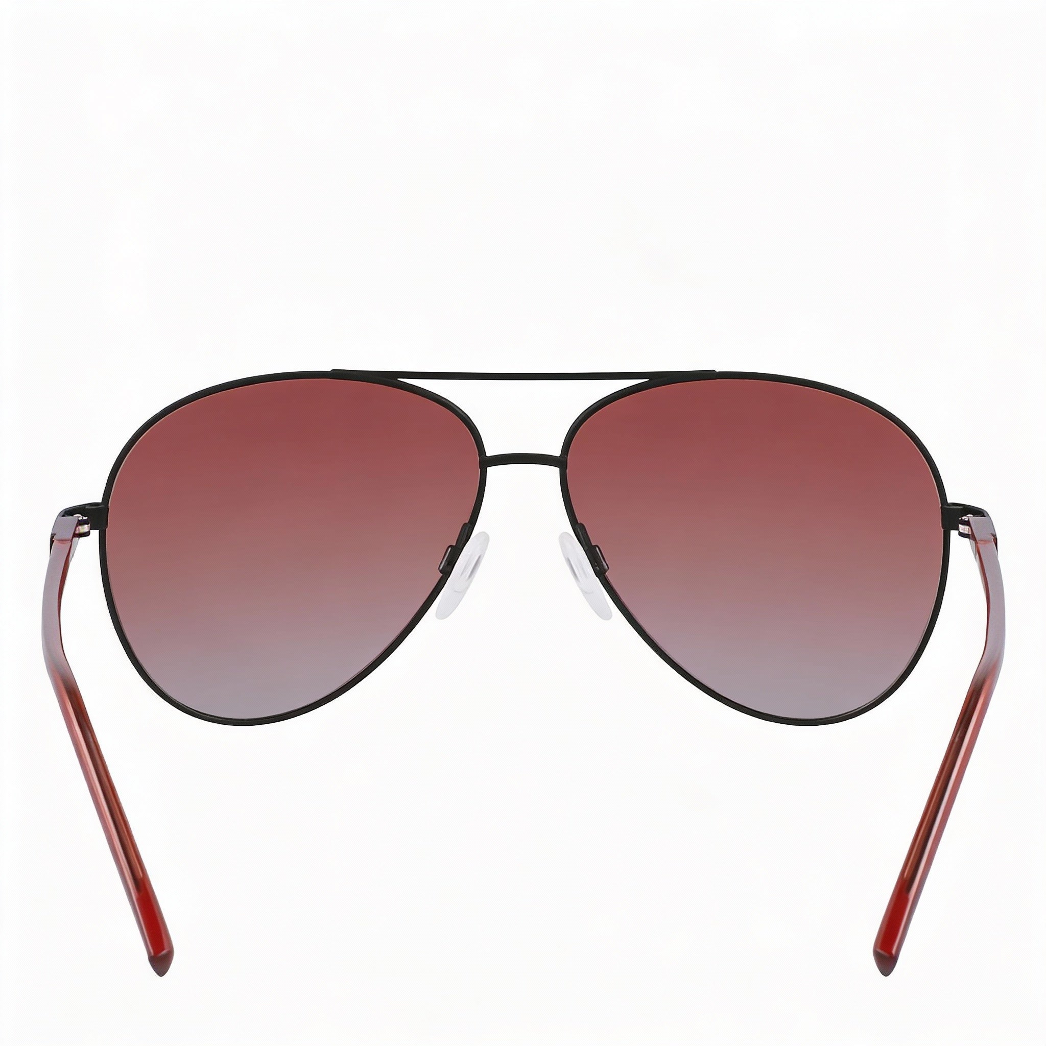 DKNY Dk304s Women's Sunglasses with Red Metal Frame and Red To Smoke Gradient Polycarbonate Lenses, 59mm Lens Width, Photo 4