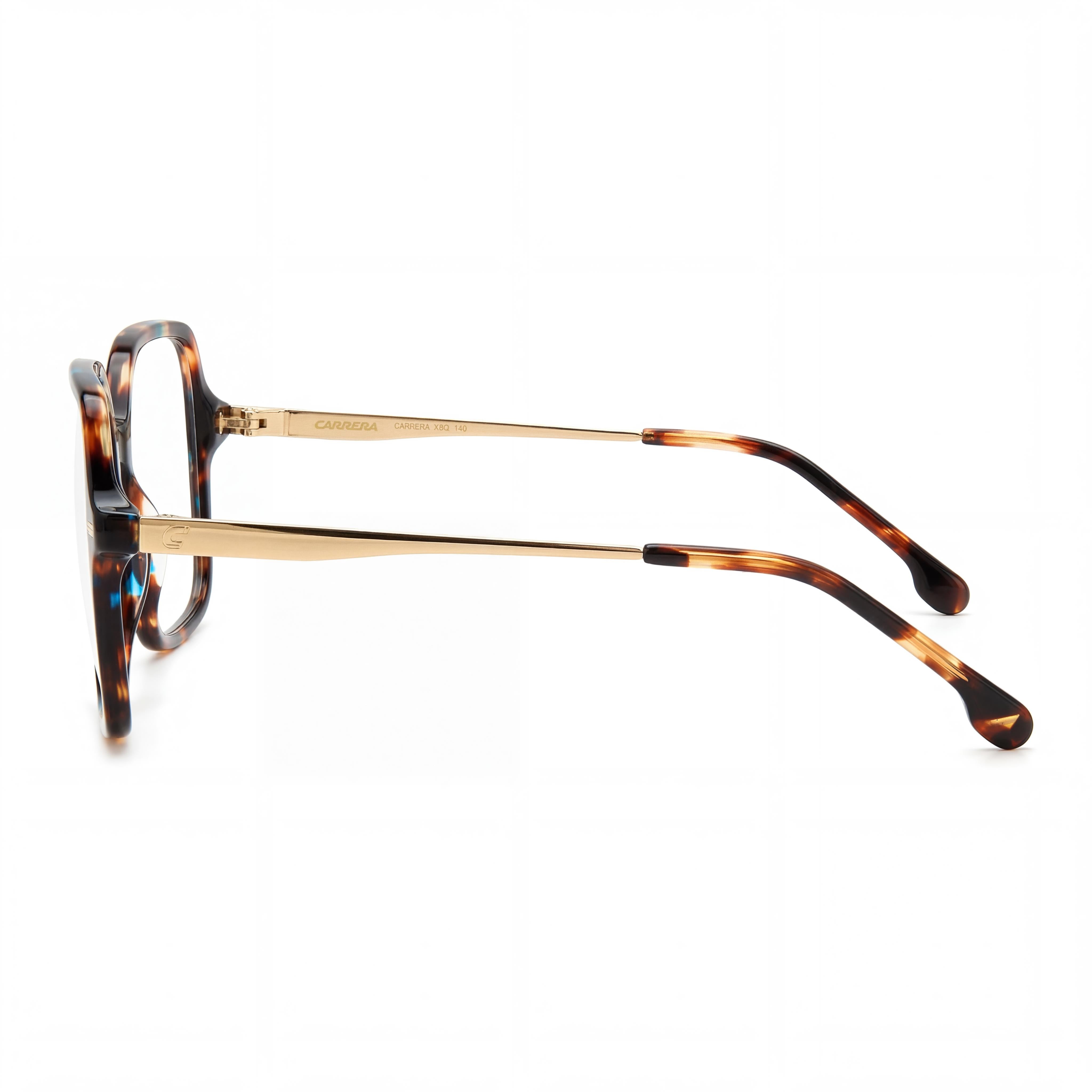 Carrera 3038 Brown Blue Rectangle Eyeglasses for Women, Acetate 55mm, Photo 2