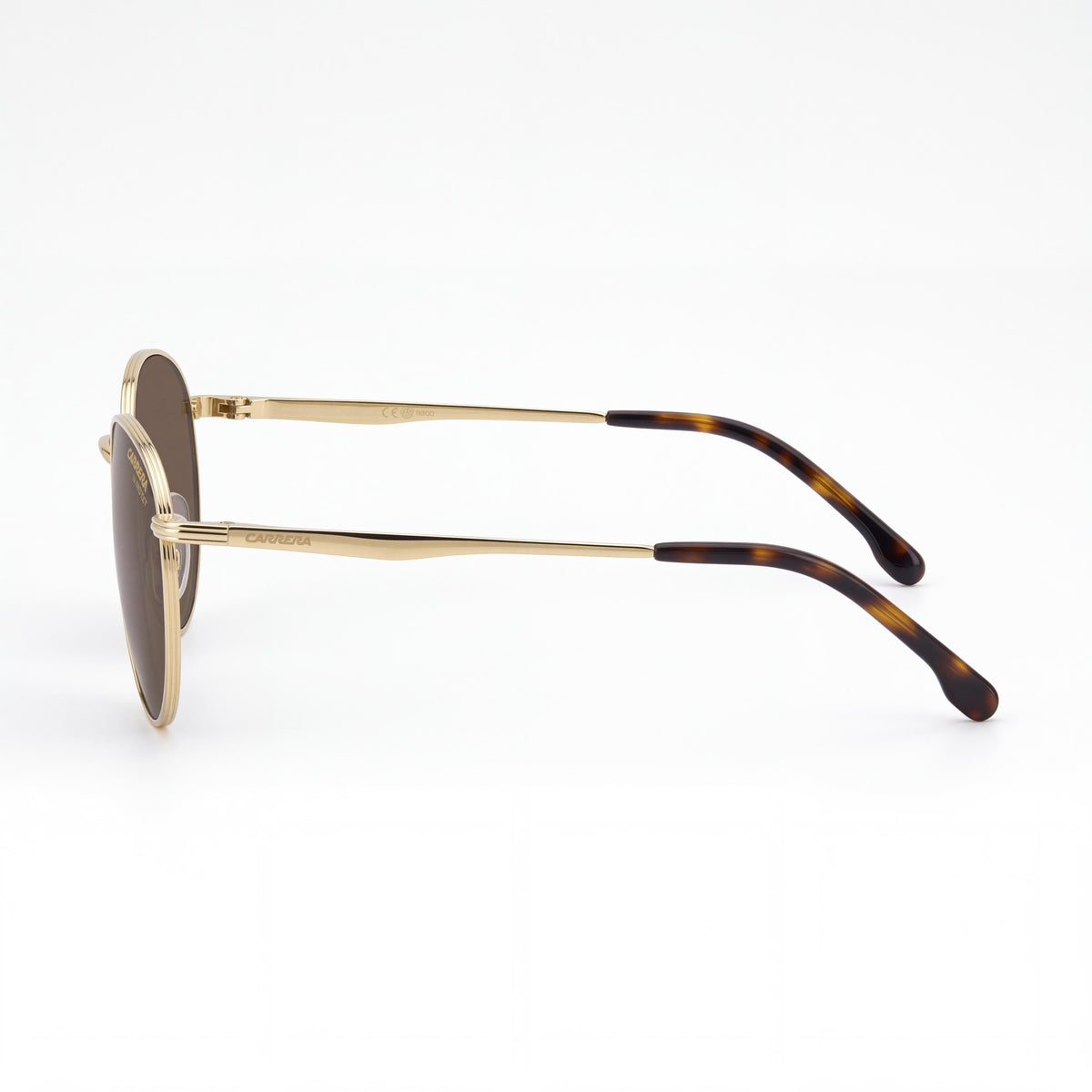 Gafas de sol Carrera Casual para hombre con montura de policarbonato color Habana dorado y marrón, protección UV, ancho de lente 52 mm, Photo 3