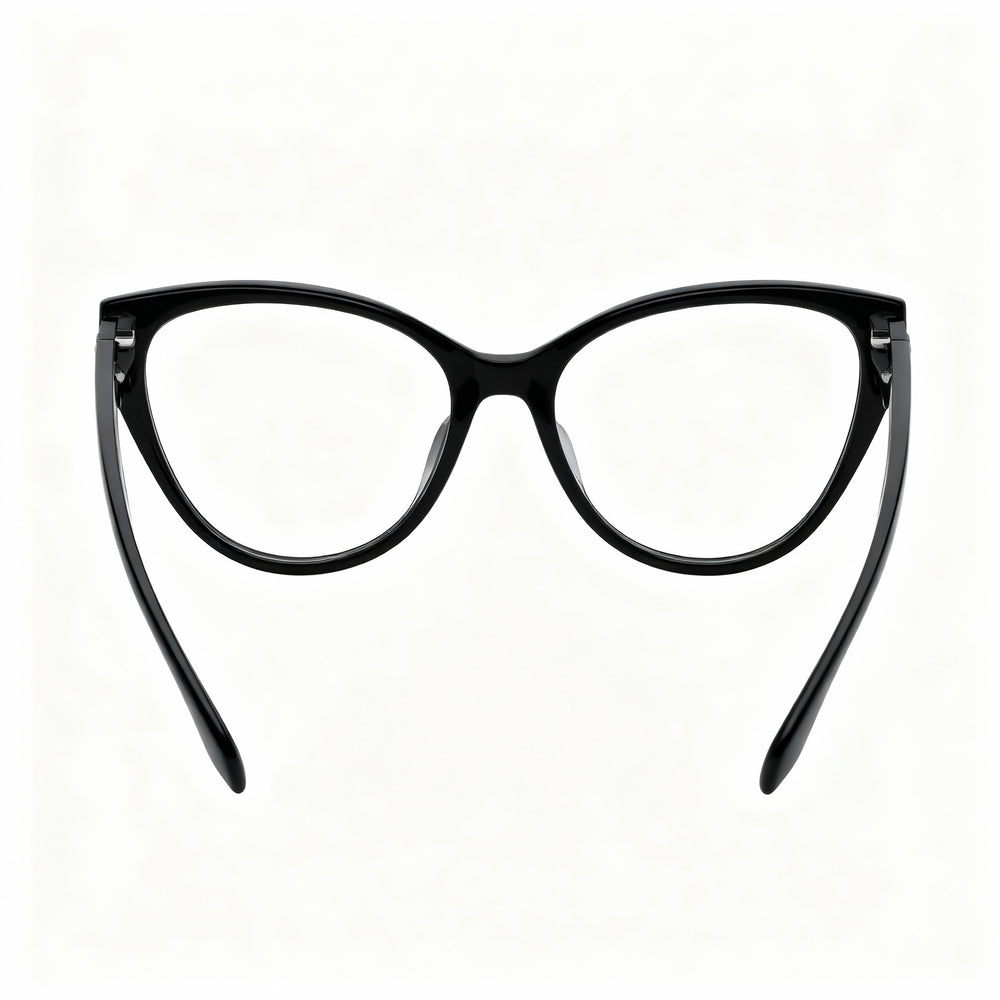 Gafas graduadas TOUS Butterfly para mujer con montura completa de acetato de celulosa negro brillante 54-16-135