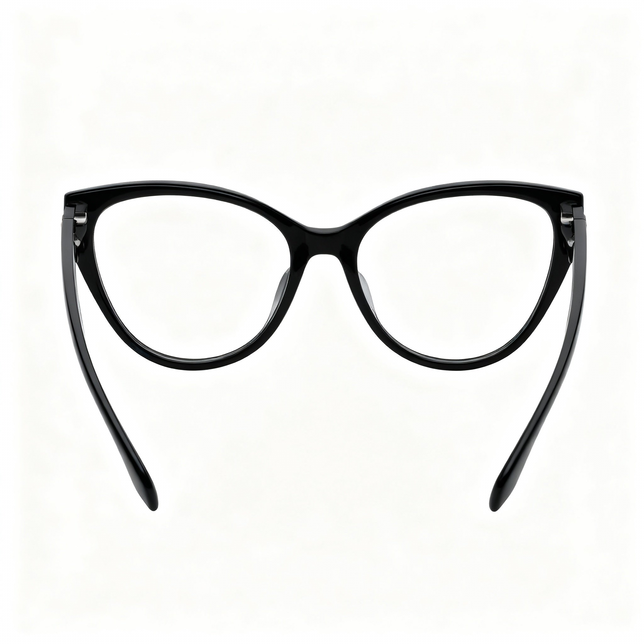 TOUS Butterfly Women's Full-Rim Optical Glasses with Shiny Black Cellulose Acetate Frames 54-16-135, Photo 4