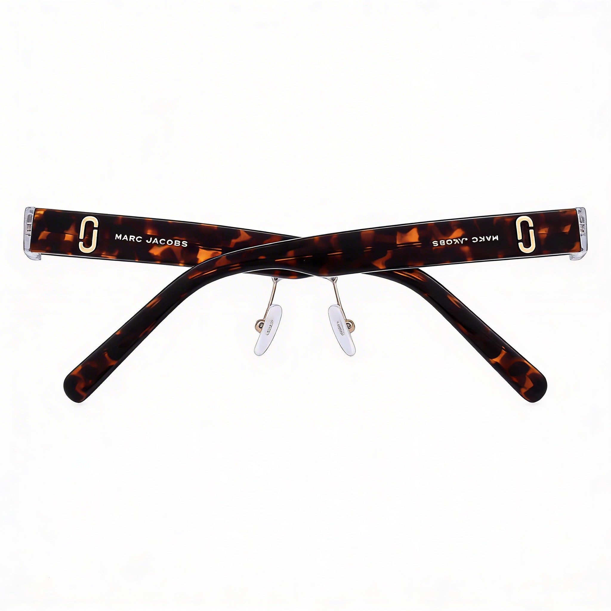 Marc Jacobs Gafas casuales para mujer montura de propionato de celulosa color habana cristalina, lentes de 55 mm, puente de 16 mm, patillas de 145 mm, Photo 4