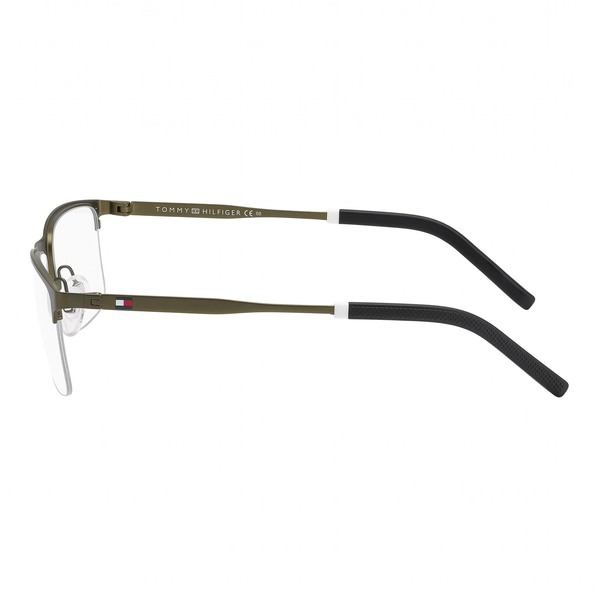 Gafas Tommy Hilfiger Th 1830 para Hombre, Marco de Acero Inoxidable Color Verde Oliva con Lentes de Policarbonato 56mm, Photo 3