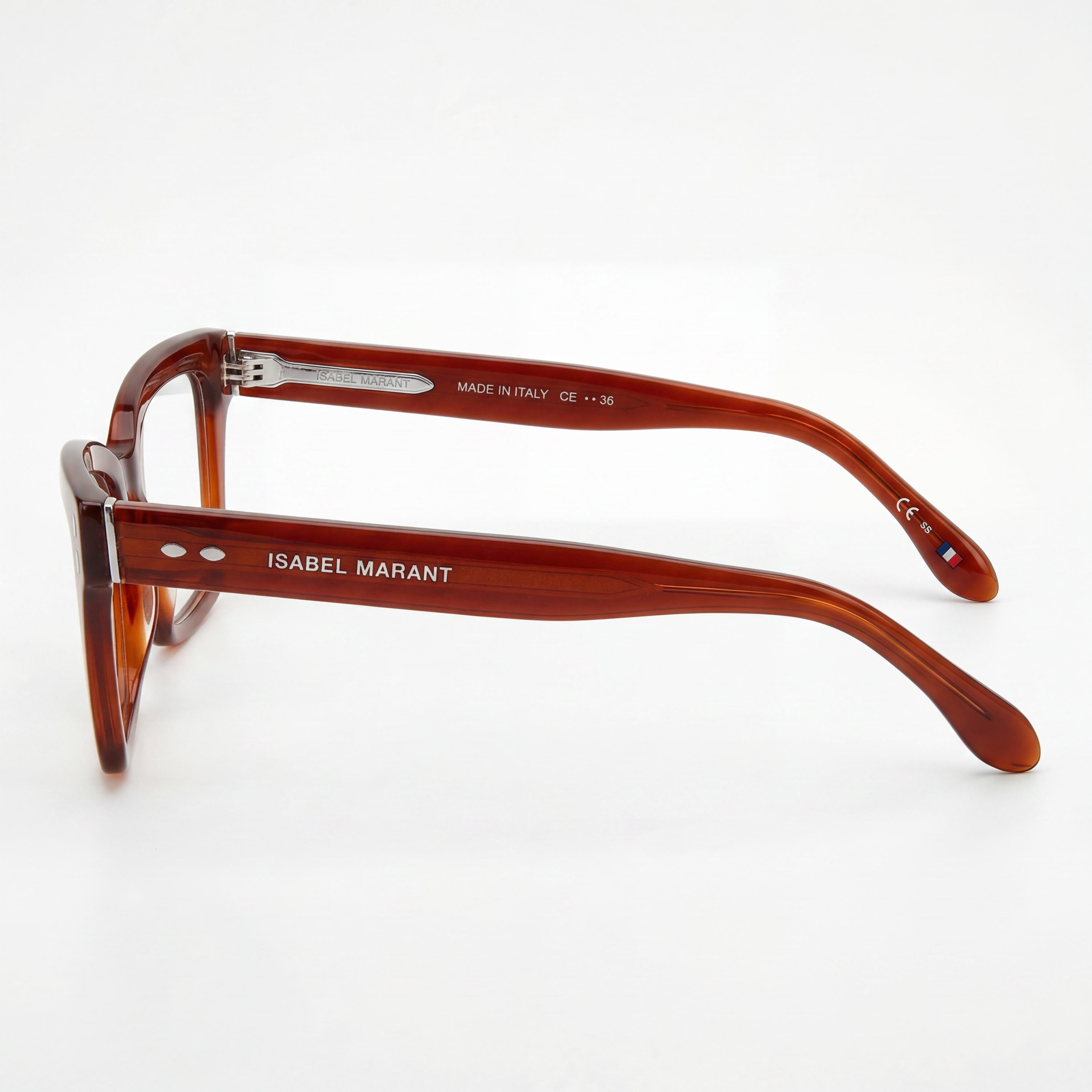 Gafas de sol modernas Isabel Marant para mujer, montura de acetato burdeos, lentes de policarbonato no polarizadas, 52 mm, Photo 2