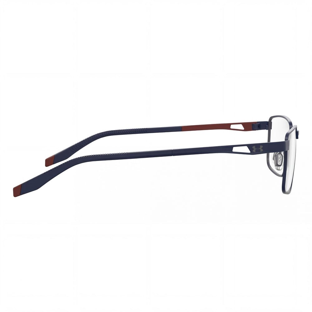 Gafas de sol Under Armour Lox informales para mujer, azul mate, naranja, montura de titanio 57/16/150