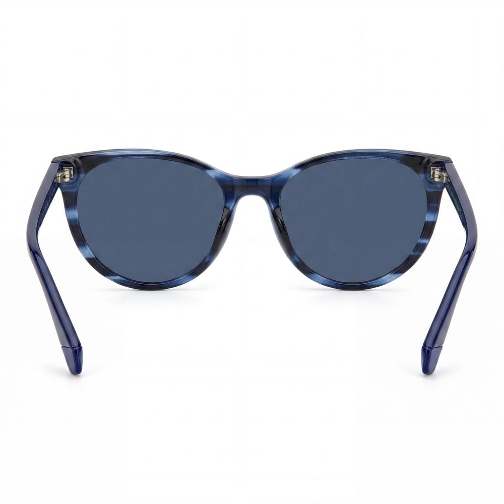 Gafas de sol Polaroid Pld 4107/S para mujer, polarizadas con protección UV de poliamida ecológica azul Habana, 52 mm