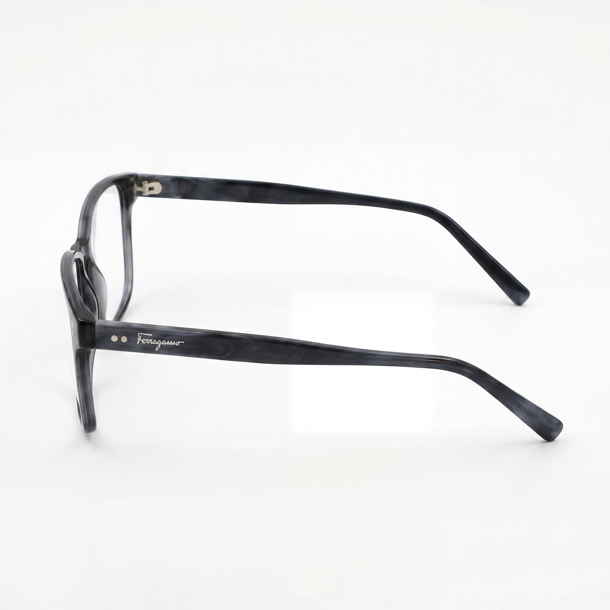 Salvatore Ferragamo SF2915 Women's Transparent Grey Acetate Full-Rim Square Eyeglasses 54mm, Photo 2