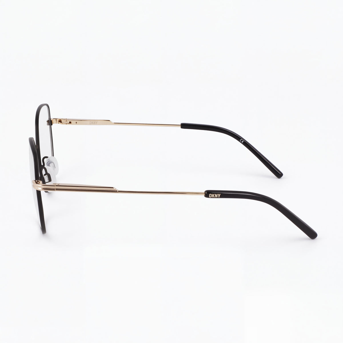 DKNY Dk1034 Unisex Polarized Sunglasses with Black Gold Frame, Black Gold Lenses, Metal Frame Material, 51mm Lens Width, Photo 2