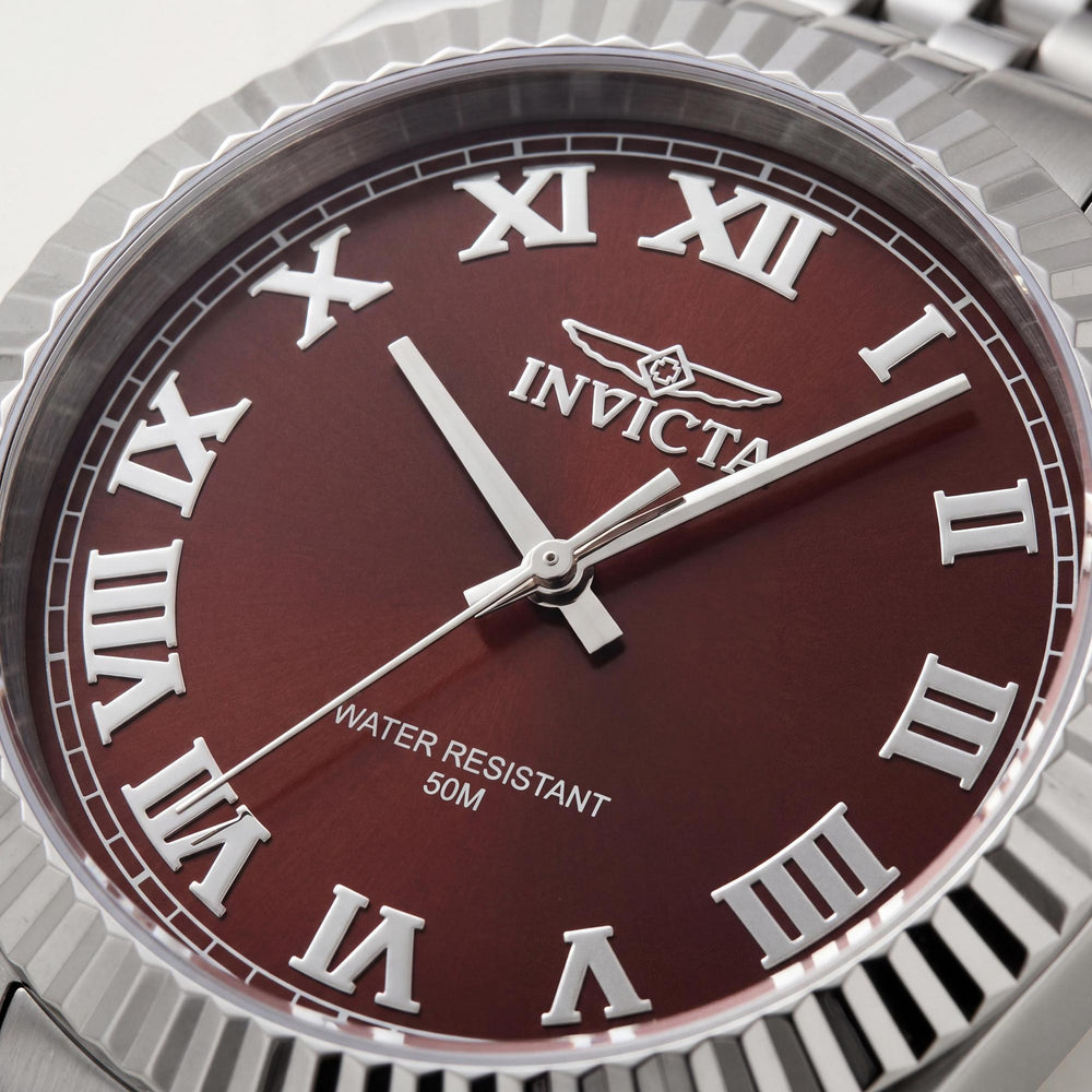 Reloj unisex Invicta Specialty 47400 de acero inoxidable con esfera de cobre y movimiento de cuarzo de 43 mm.