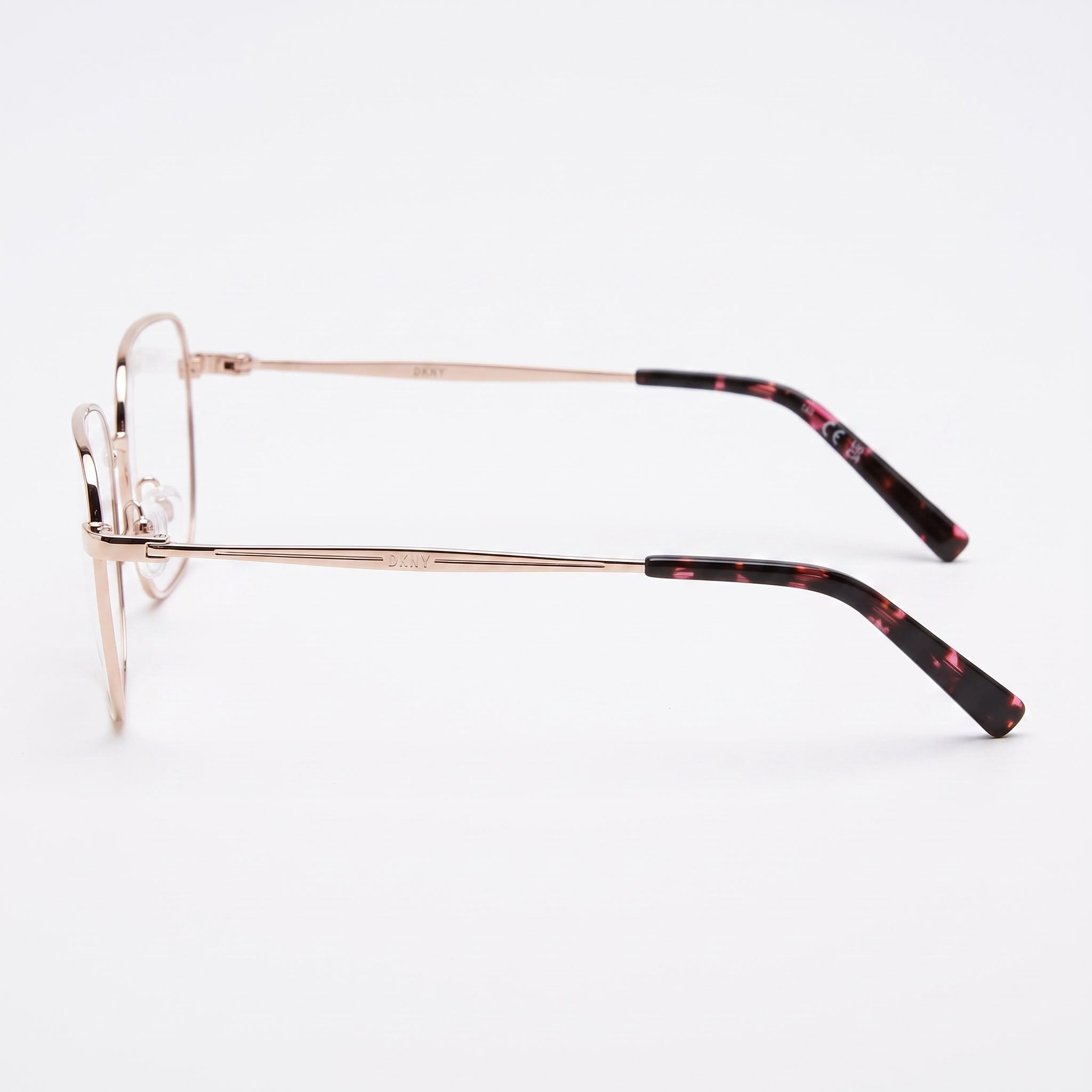 Gafas de sol DKNY DK1031 para mujer, montura de propionato en oro rosa, lentes de policarbonato, ancho de lente de 54 mm, Photo 3