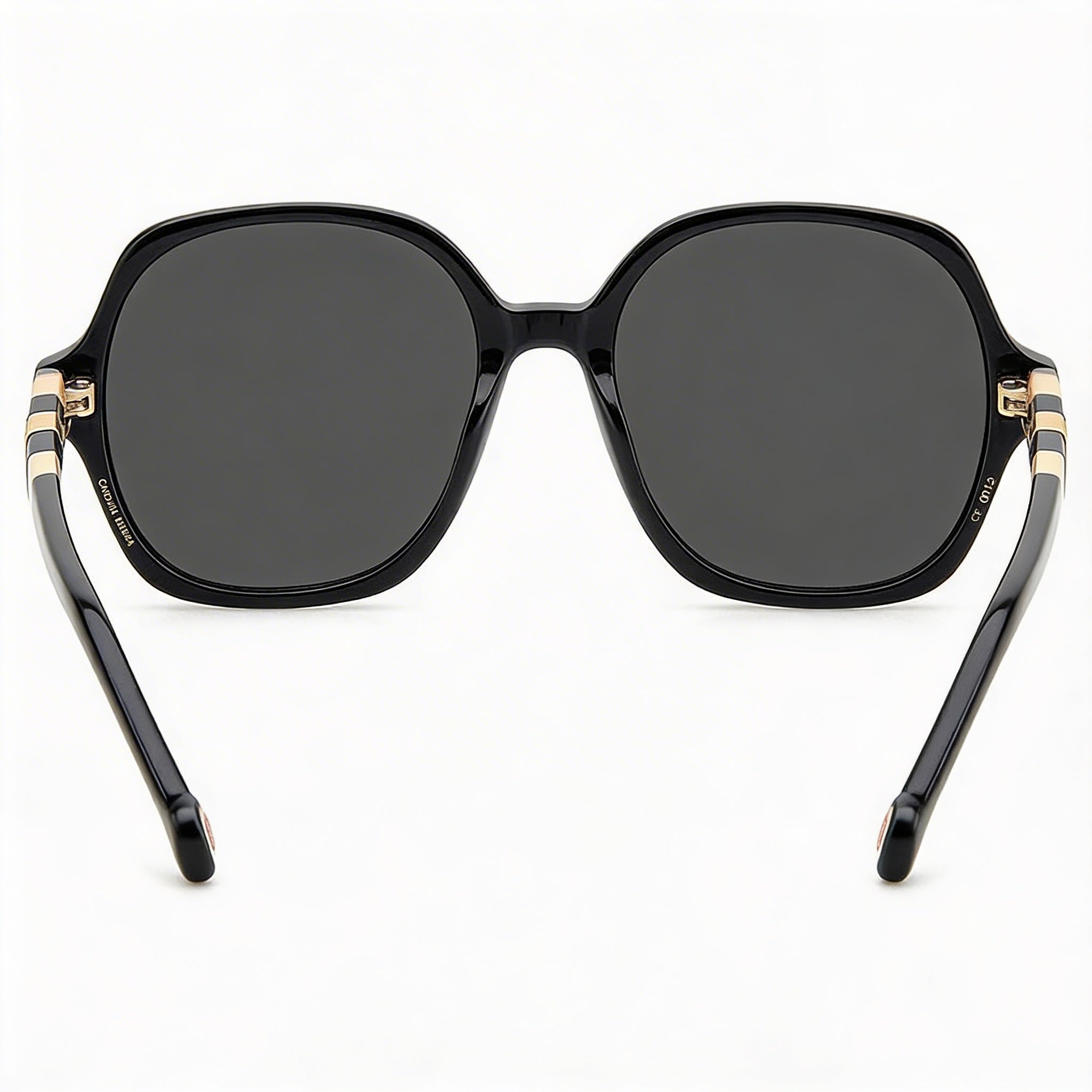 Gafas de sol clásicas Carolina Herrera para mujer, montura de plástico en negro, nude y gris, lentes en negro y nude, 82-92% de protección UV, 55 mm, Photo 4