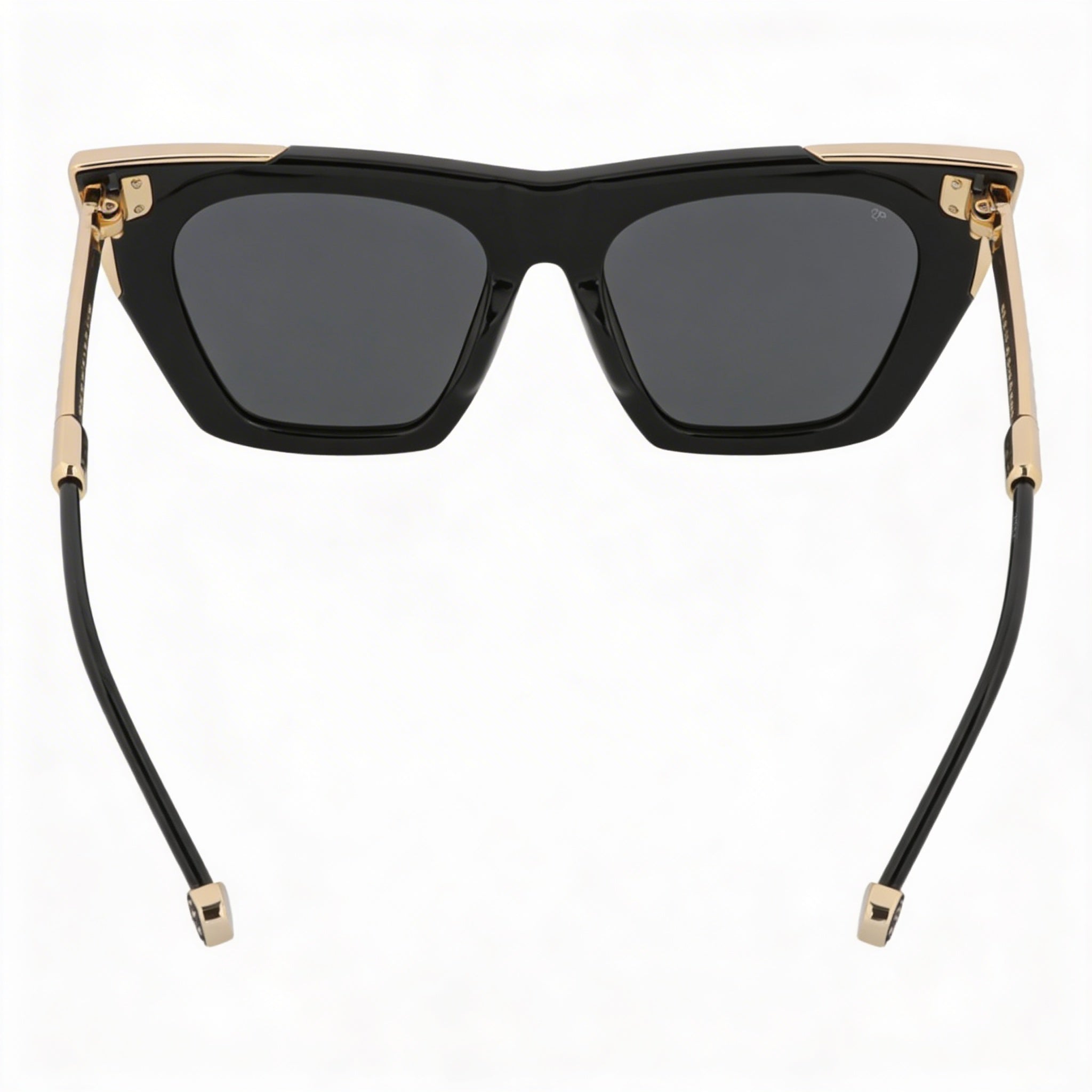 Gafas de sol Philipp Plein Spp134s para mujer, ligeras, de plástico negro brillante y lentes CR39 ahumadas de 52 mm, Photo 3