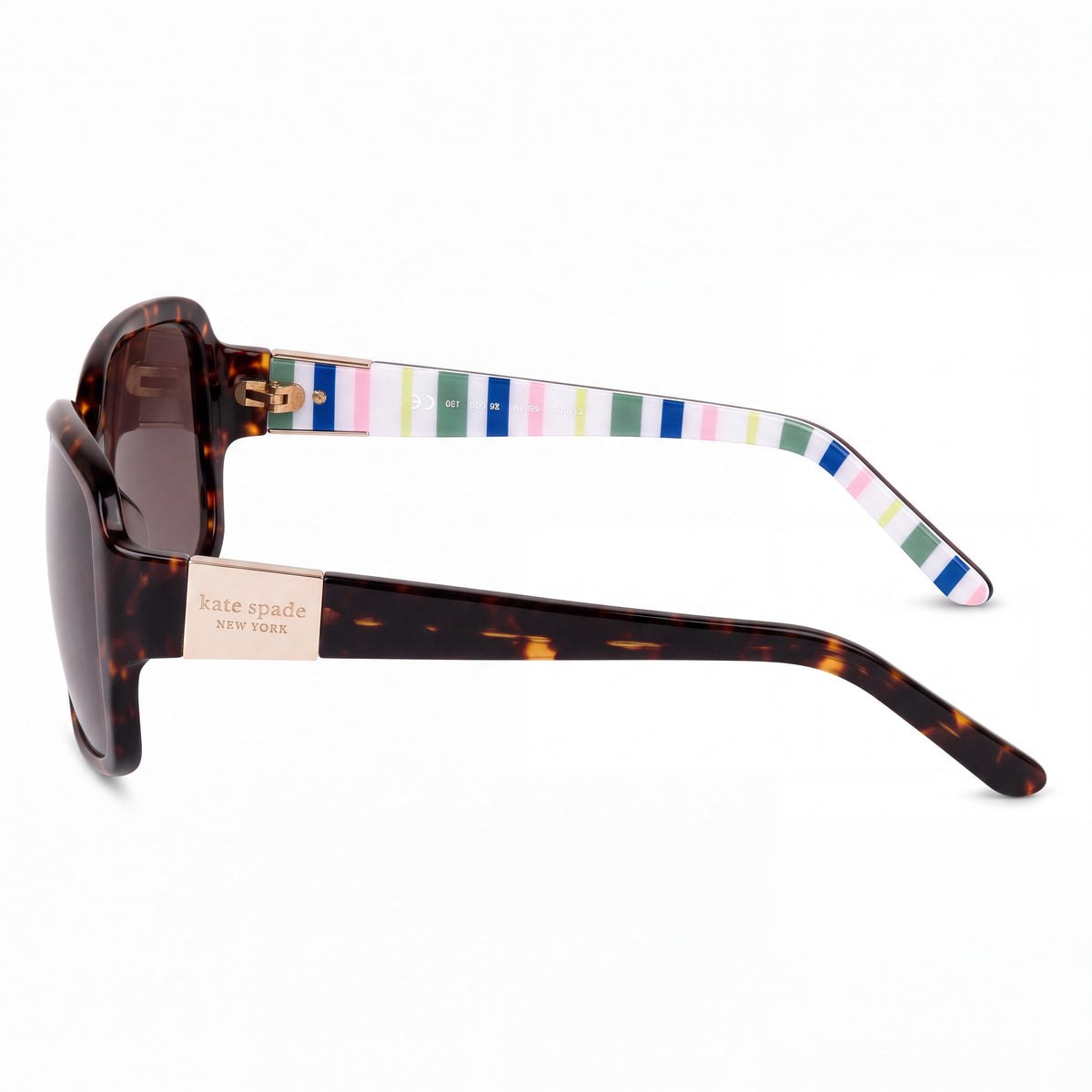 kate spade new york Gafas de sol rectangulares clásicas para mujer de acetato de La Habana con protección UV sin polarizar 55 mm, Photo 2
