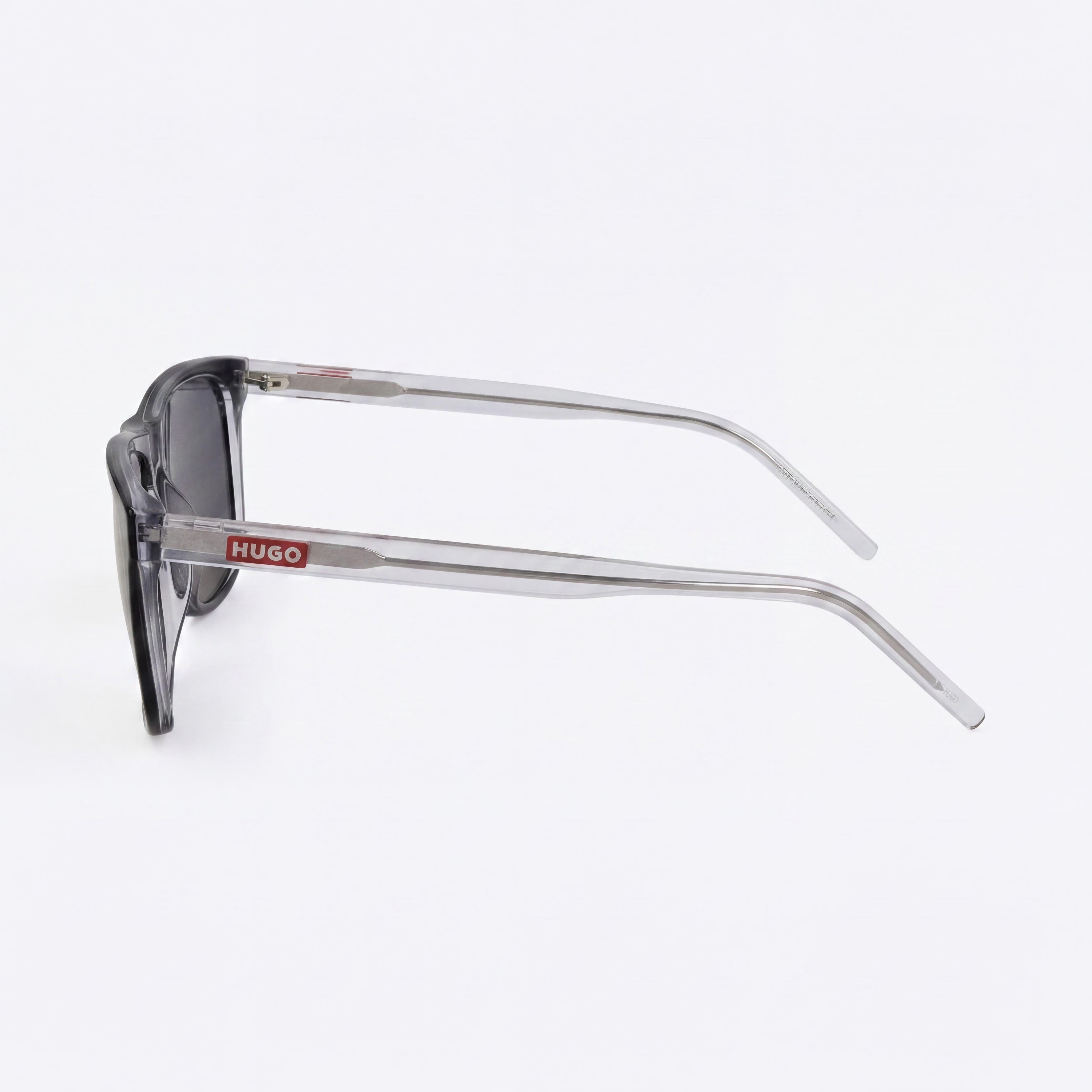 HUGO Classic Women's Black Crystal Acetate Frame Polycarbonate Lens UV Protection Sunglasses 56mm, Photo 3