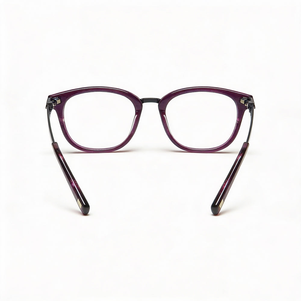 Gafas de sol Jones New York J234 Petite para hombre, color morado y negro, con montura de plástico y carey, lentes de 47 mm, puente de 19 mm, patillas de 135 mm