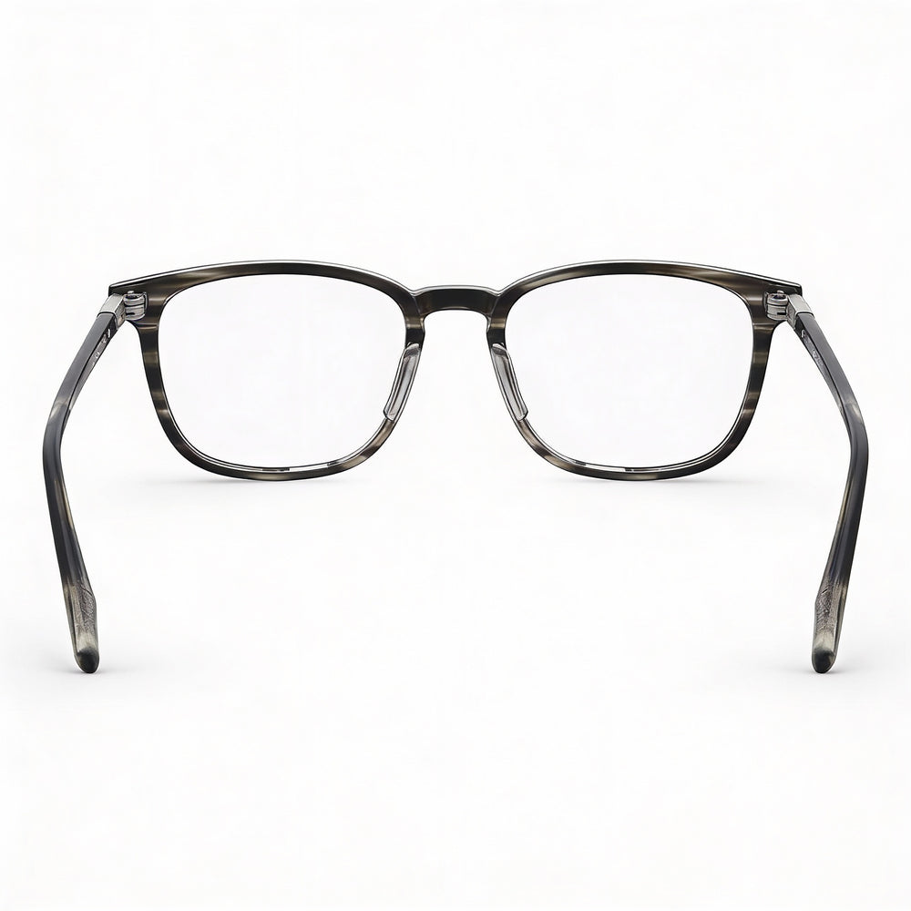 ELASTA E 8002 Men's Grey Plastic Frame Eyewear with 50mm Lens Width, 19mm Bridge, 145mm Temple Length