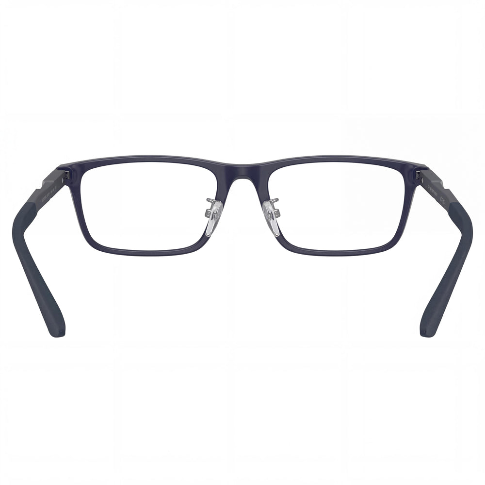 Emporio Armani Ea3251d Model Rectangular Matte Dark Blue Plastic Frame Eyeglasses for Men 55mm Lens Width