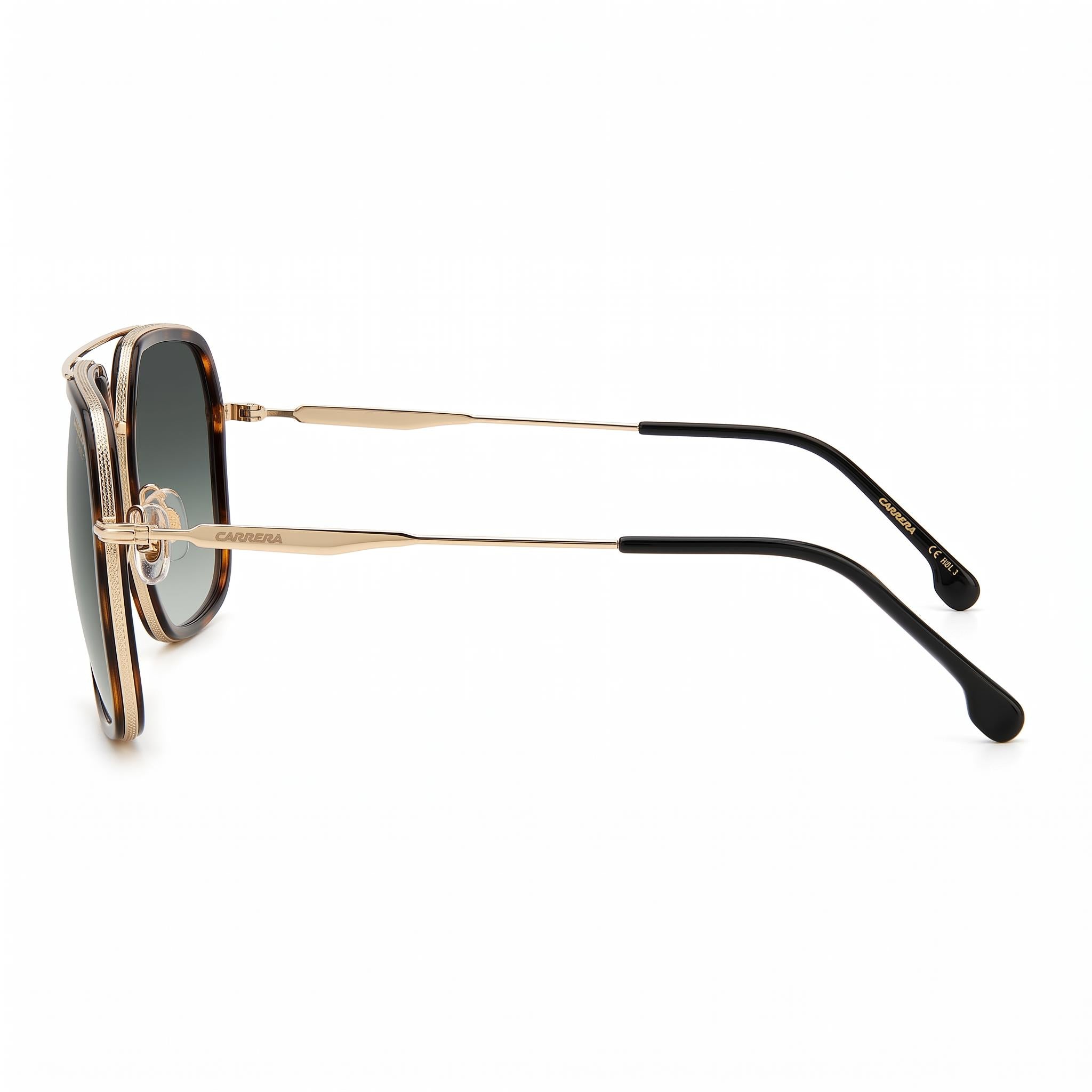Carrera 273/S Men's Stainless Steel Havana Gold Grey Green Shaded Non-Polarized Sunglasses 59-17-150, Photo 3