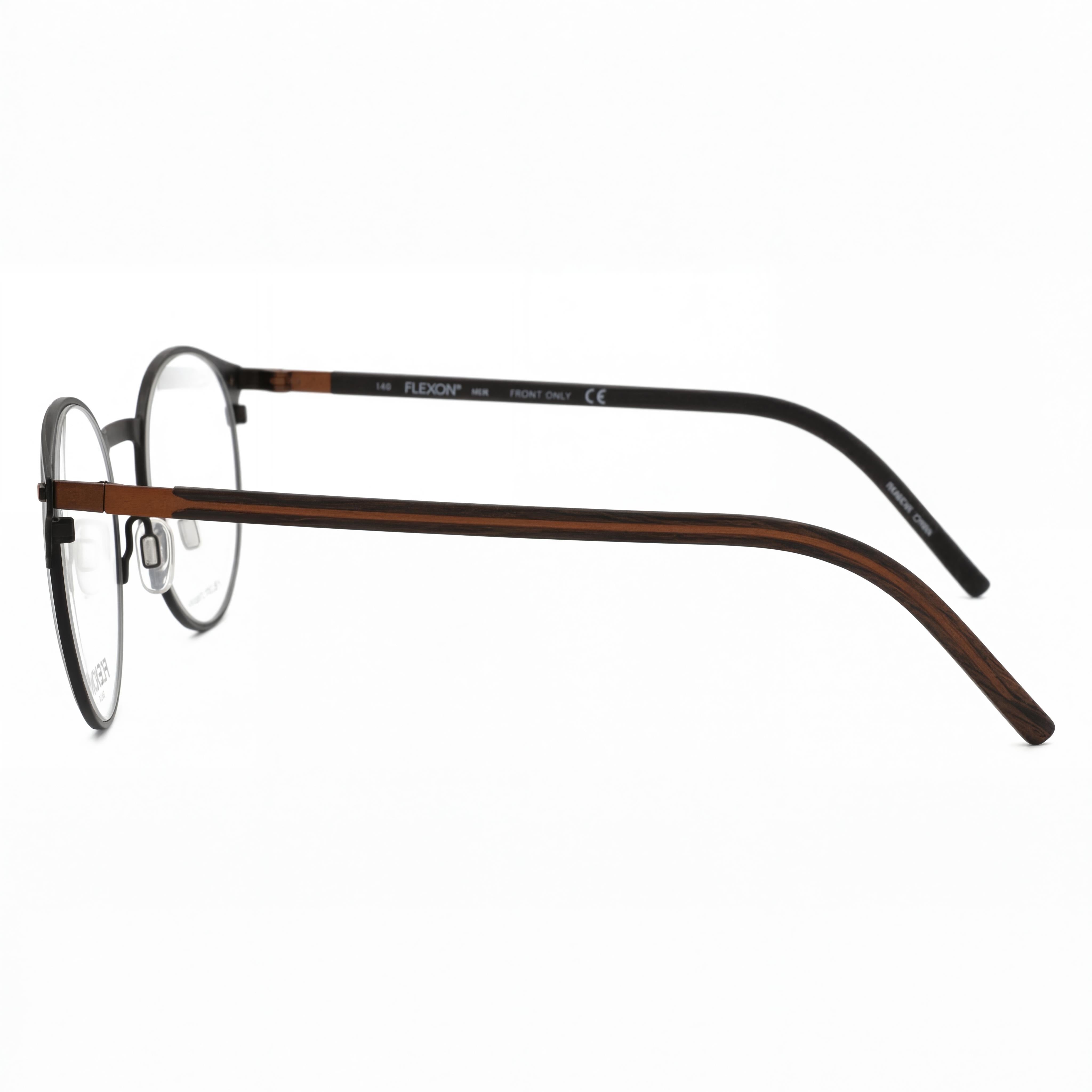 Flexon B2075 Unisex Metal Eyeglass Frame Black 49mm, Photo 2