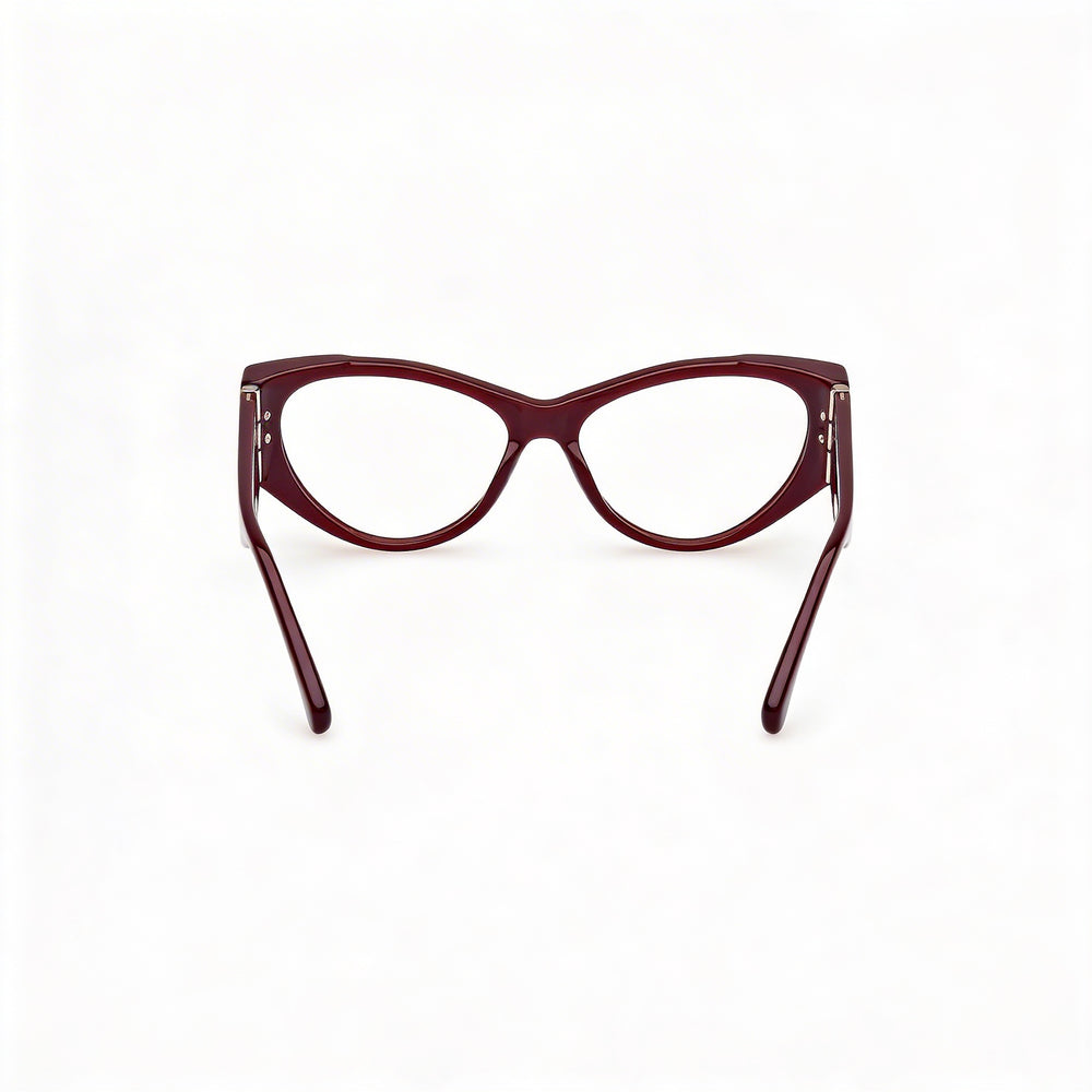 MaxMara Clásico Unisex Shiny Bordeaux Plastic 55mm Sunglasses