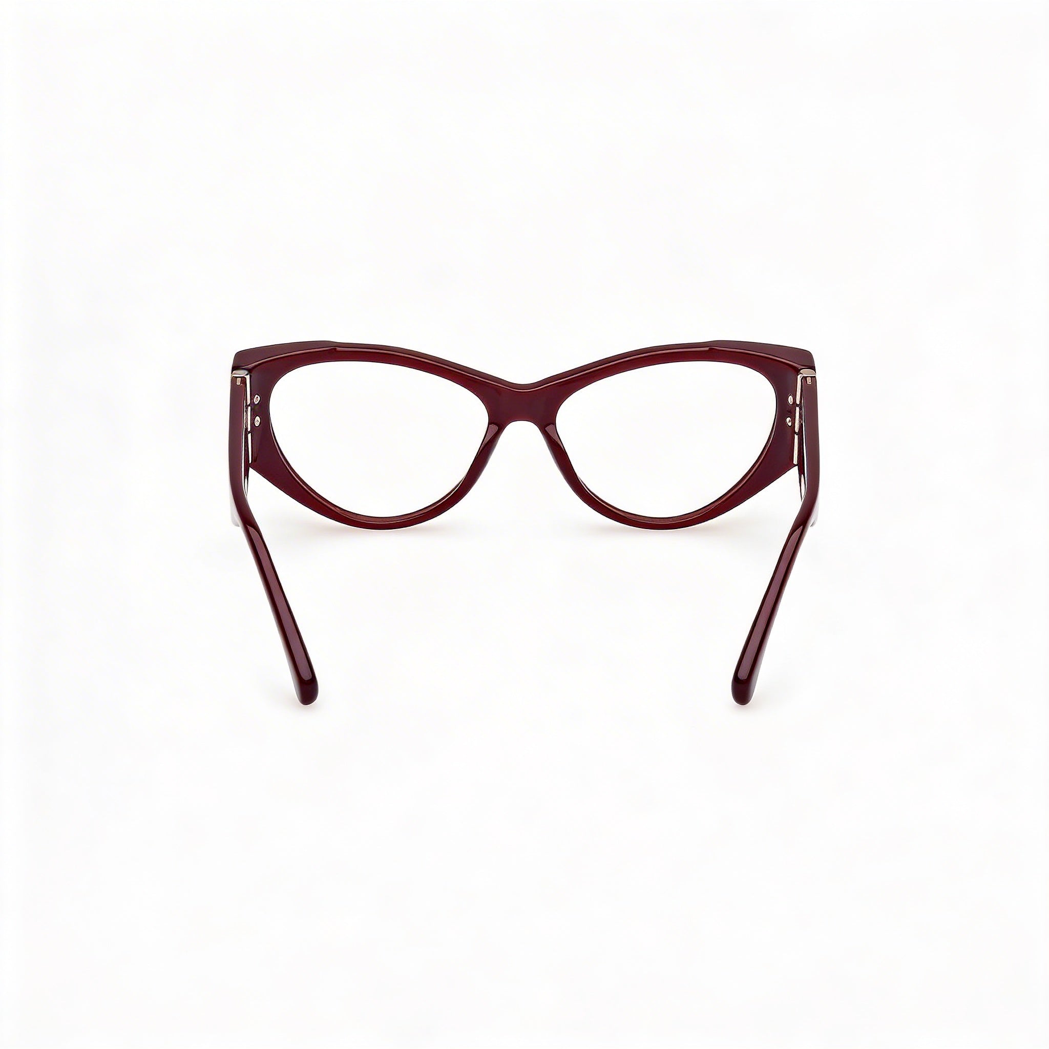 MaxMara Clásico Unisex Shiny Bordeaux Plastic 55mm Sunglasses, Photo 2