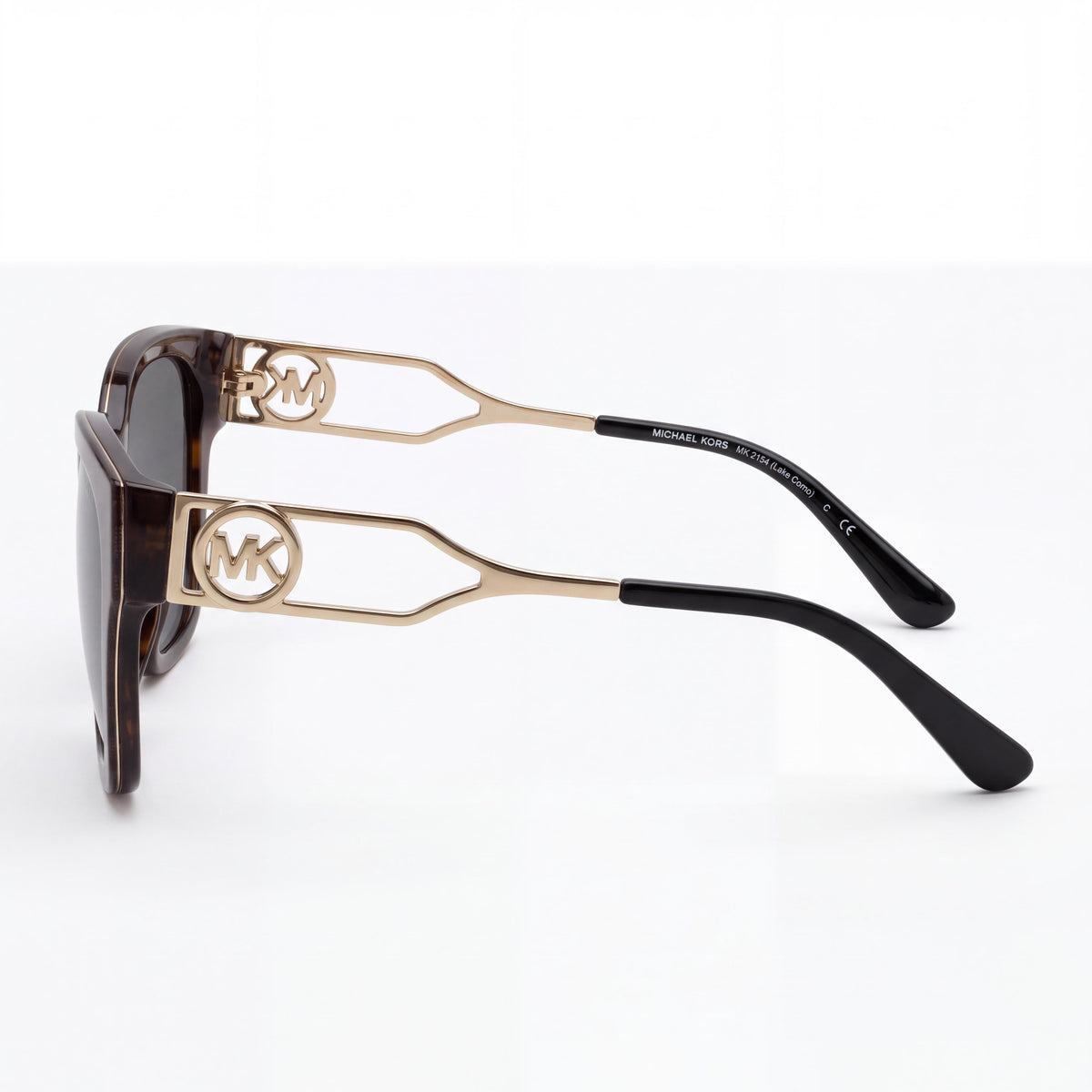 Michael Kors 2154 Unisex Square Brown Signature Grey Composite Sunglasses with UV Protection 54mm, Photo 2