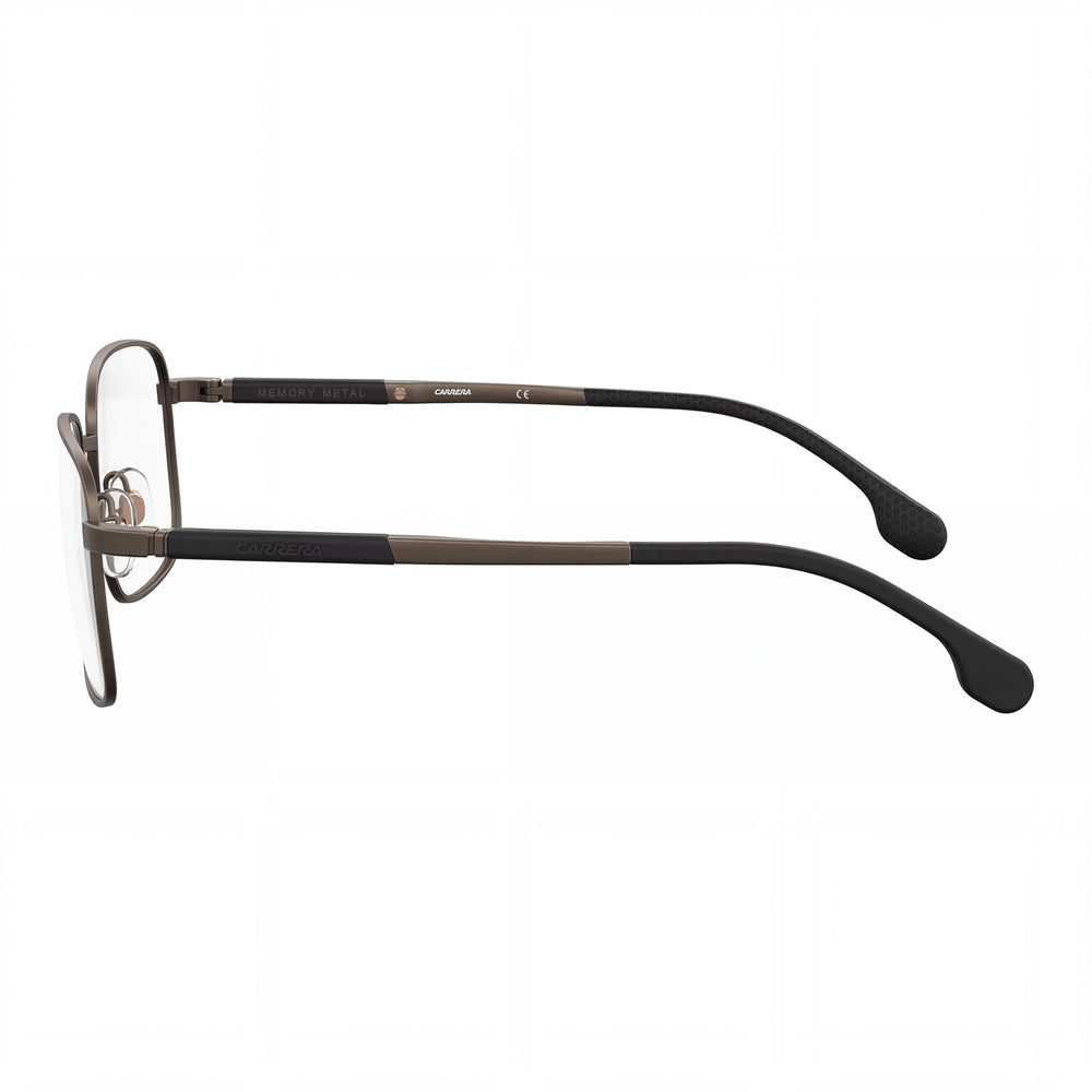 Gafas de Metal Rectangulares Carrera 8848 para Hombre con Patillas de Metal con Memoria en Bronce Mate, Ancho de Lente de 55 mm