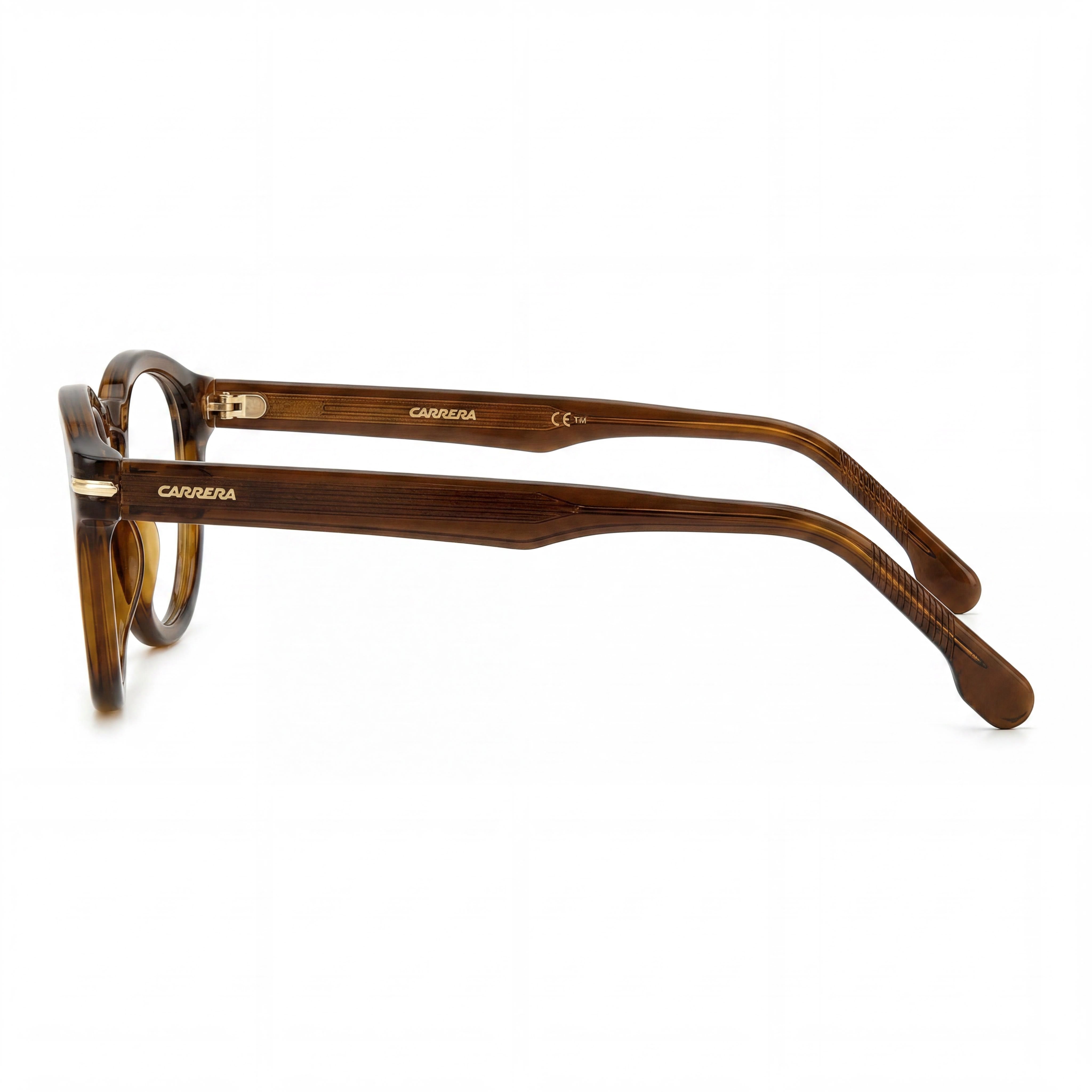 Gafas Carrera 313 Transparent Brown Redondas Unisex, Acetato 47mm, Photo 2