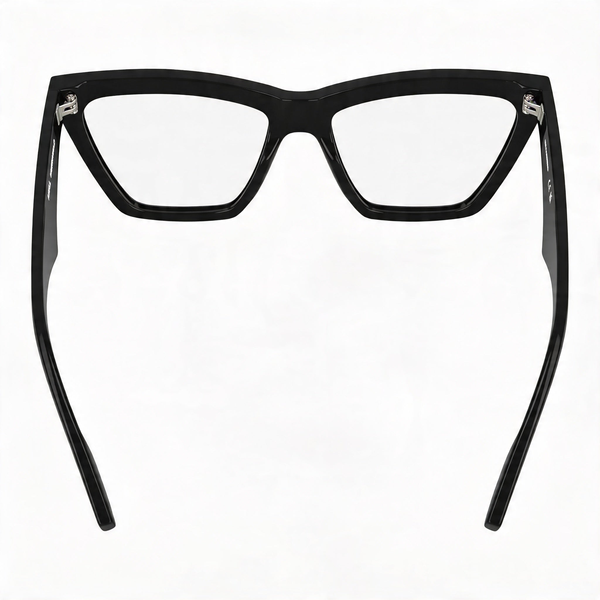 KARL LAGERFELD Kl6195 Women's Black Acetate Optical Frames with Polycarbonate Lenses - 54mm Lens, 17mm Bridge, 140mm Temple, Photo 3