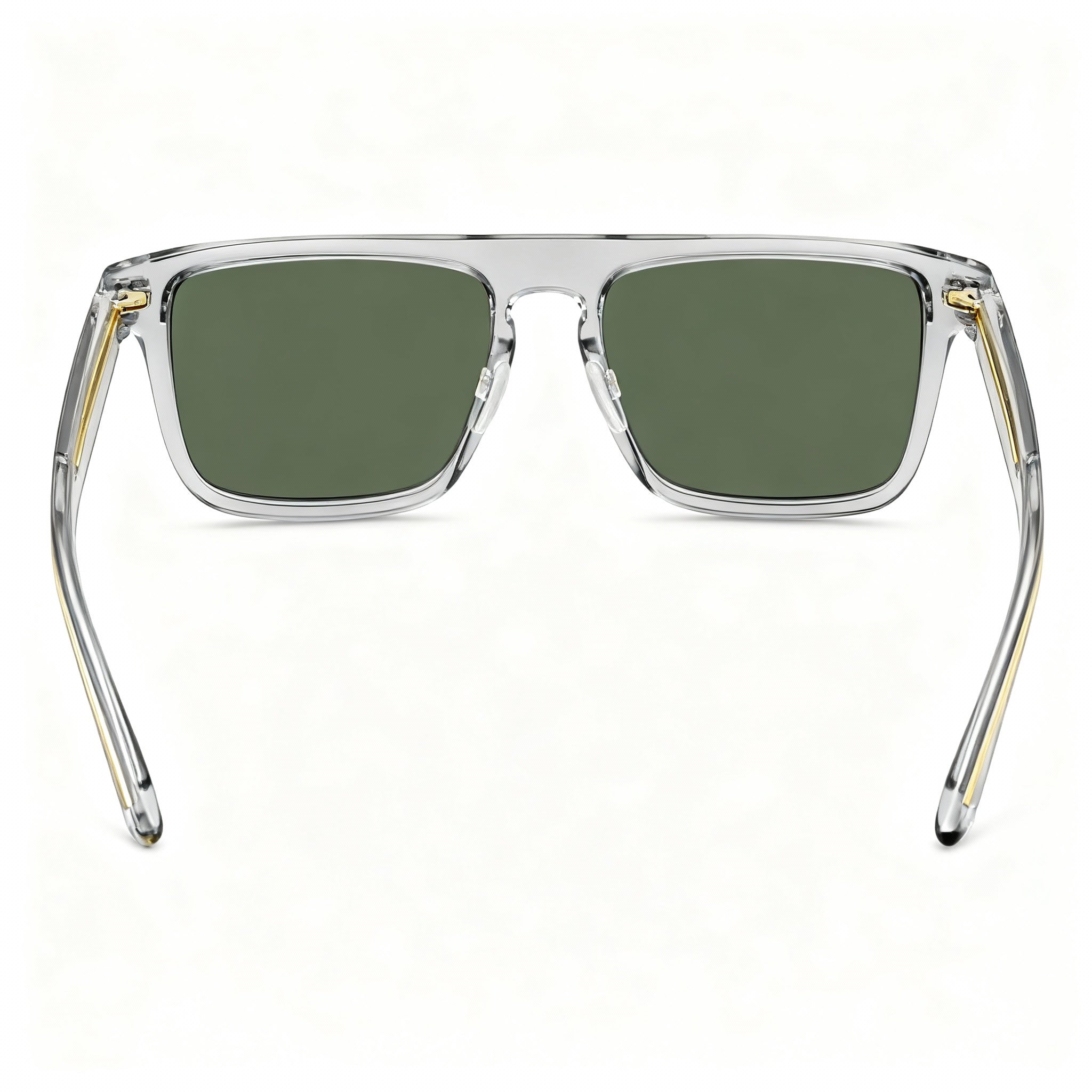 Hugo Boss BOSS 1599/S Women's Contemporary Grey Green Frame, Grey Lens, Eco Acetate Rectangular Non-Polarized Sunglasses 56mm, Photo 4