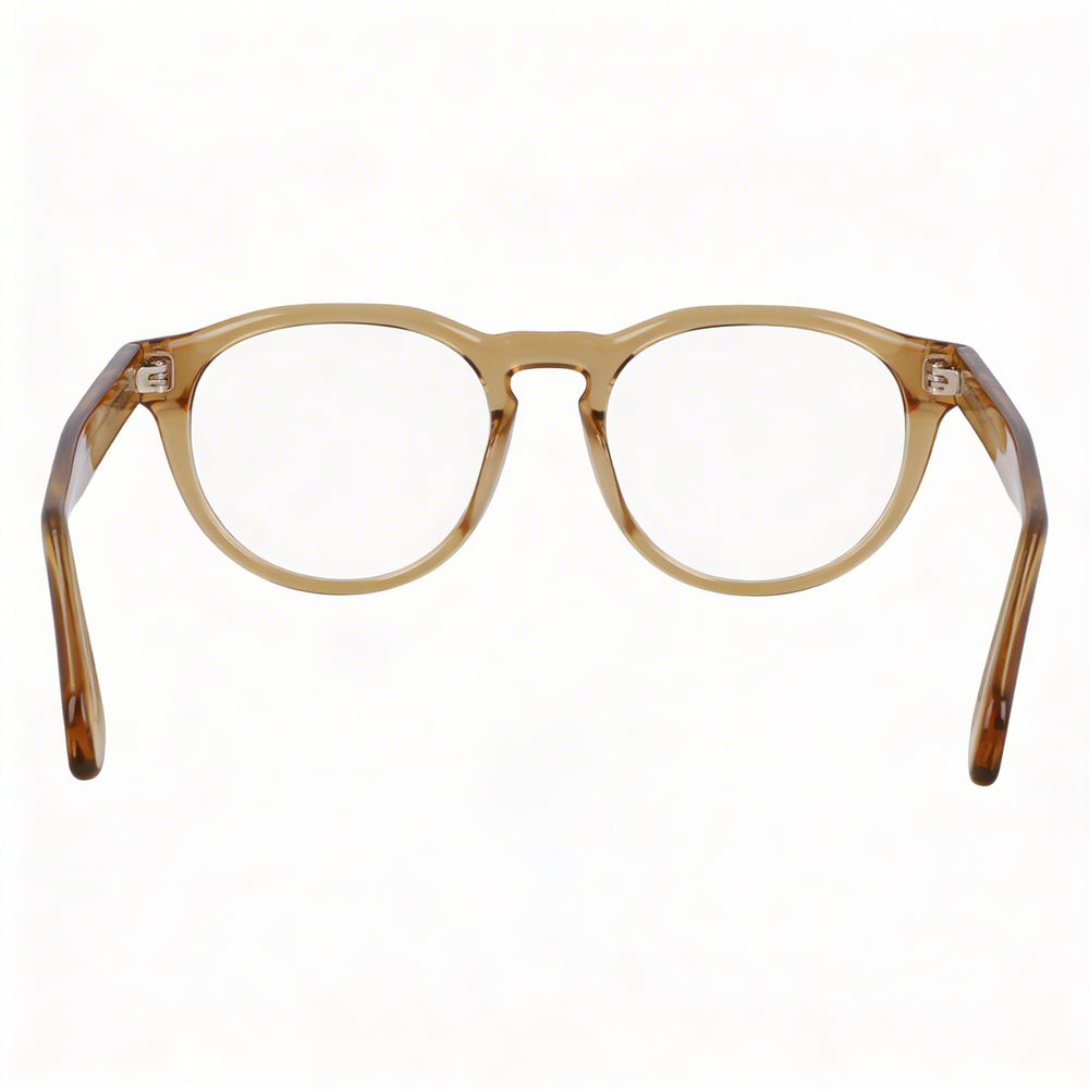 Gafas de sol Ferragamo SF2987E para hombre, montura metálica en color arena transparente, lentes de policarbonato polarizadas, 50 mm
