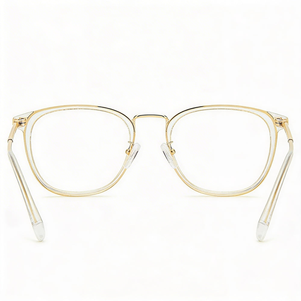 Gafas ópticas Polaroid Pld D439/G para mujer, montura inyectada en dorado cristal, ancho de lente de 52 mm