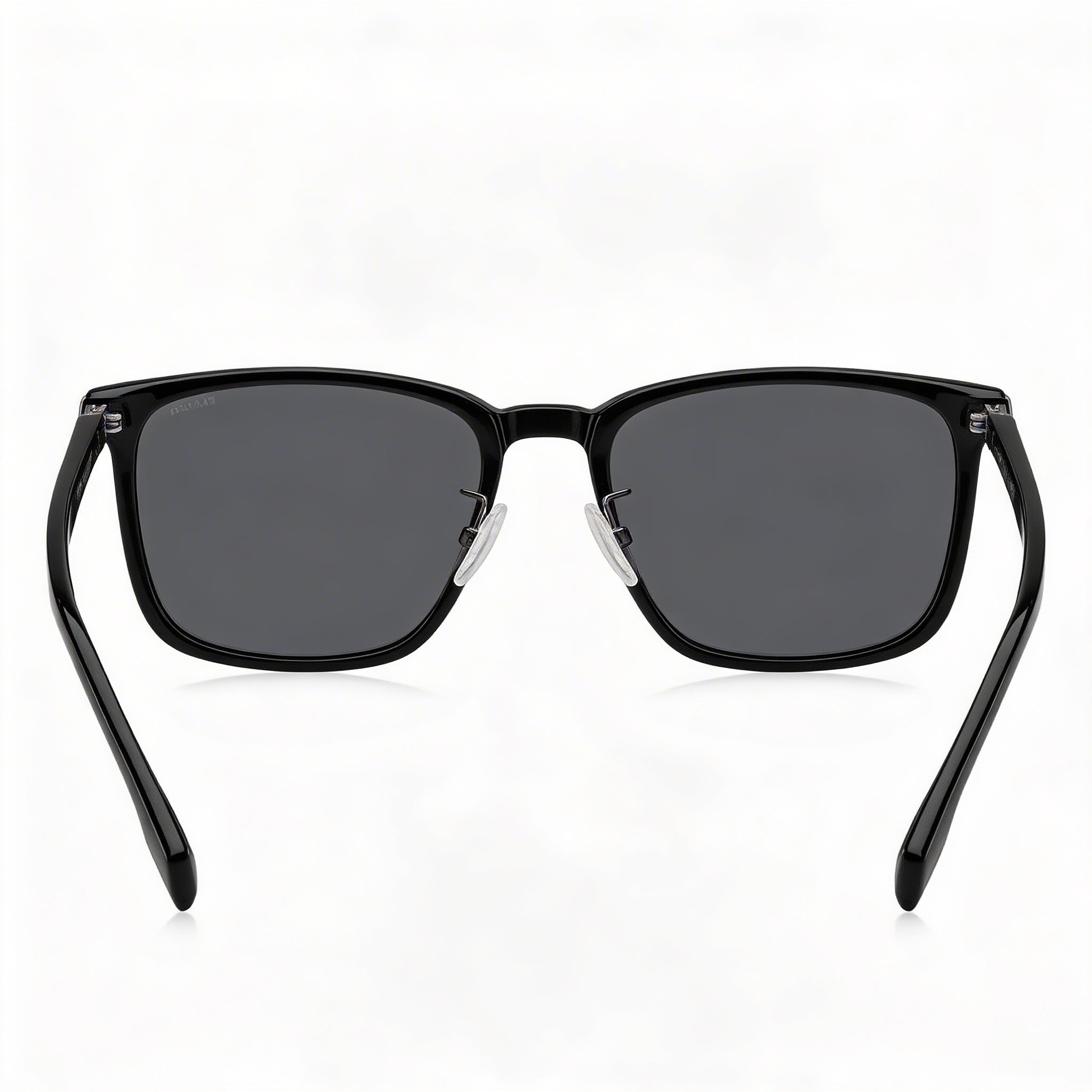 Hugo Boss RECTANGULAR / SQUARE Unisex Black Plastic Frame Grey UV Protected Lenses Sunglasses 57mm, Photo 4