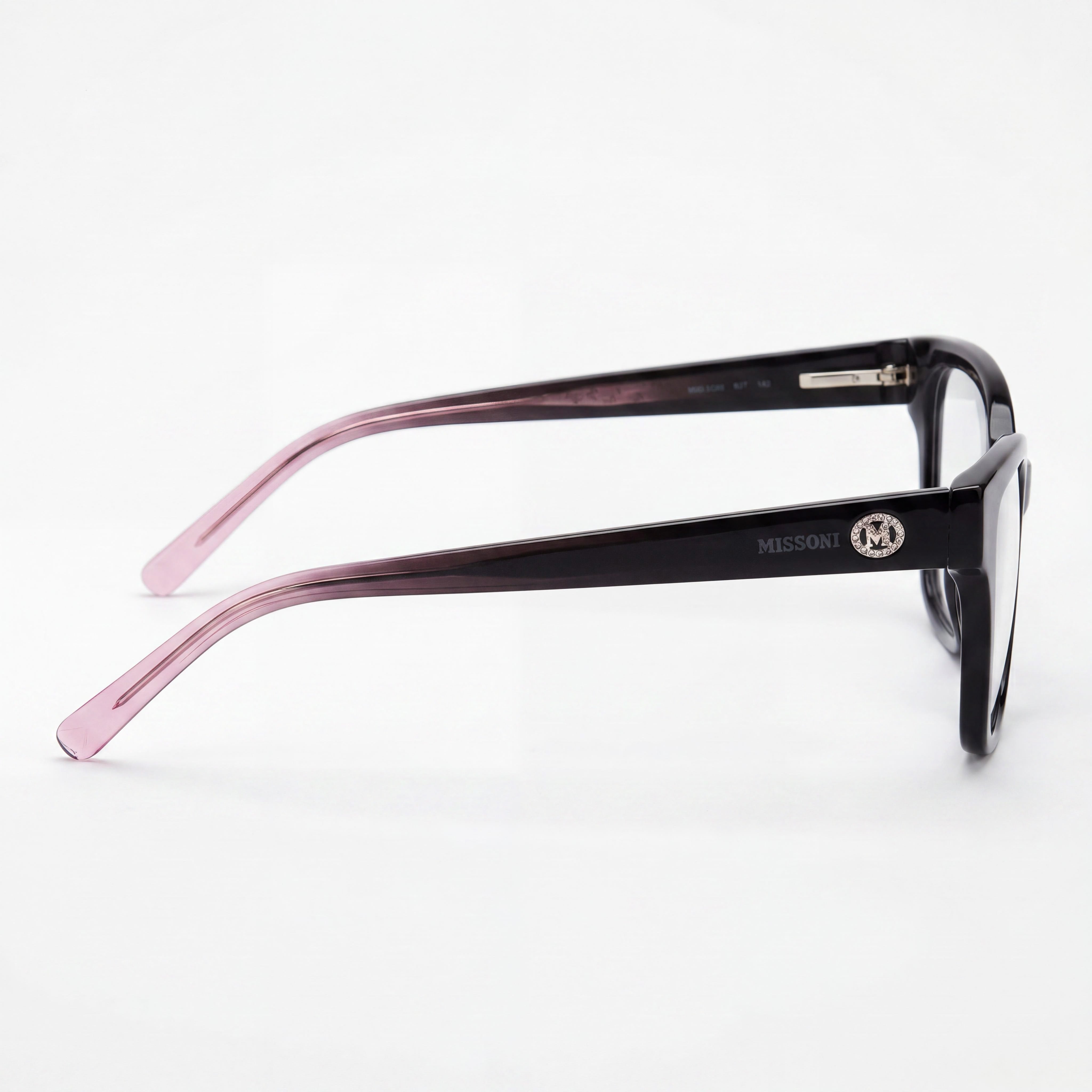 M Missoni Mmi 0097 Women's Black Acetate Frame Non- Polycarbonate Lens Sunglasses 53-17-140, Photo 2