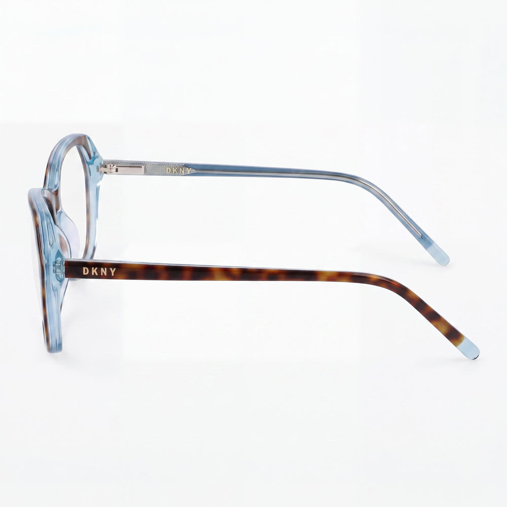 DKNY DK5047 Unisex Metal Frame Eyewear with Polycarbonate Lenses in Tortoise Blue, 52mm