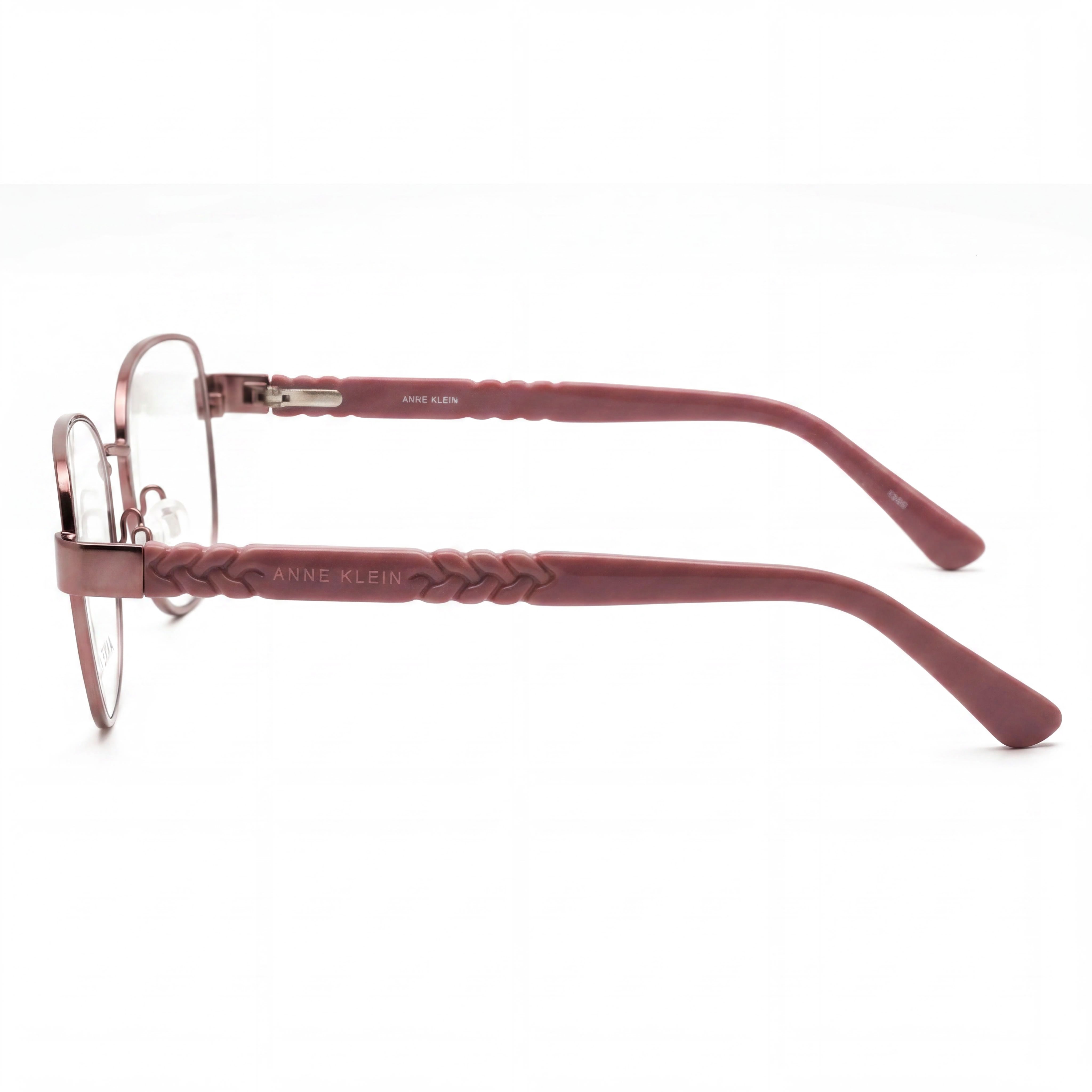 Gafas Anne Klein Ak5101 de lujo para hombre, montura de metal en oro rosa con lentes transparentes, talla 49-17-135, Photo 3