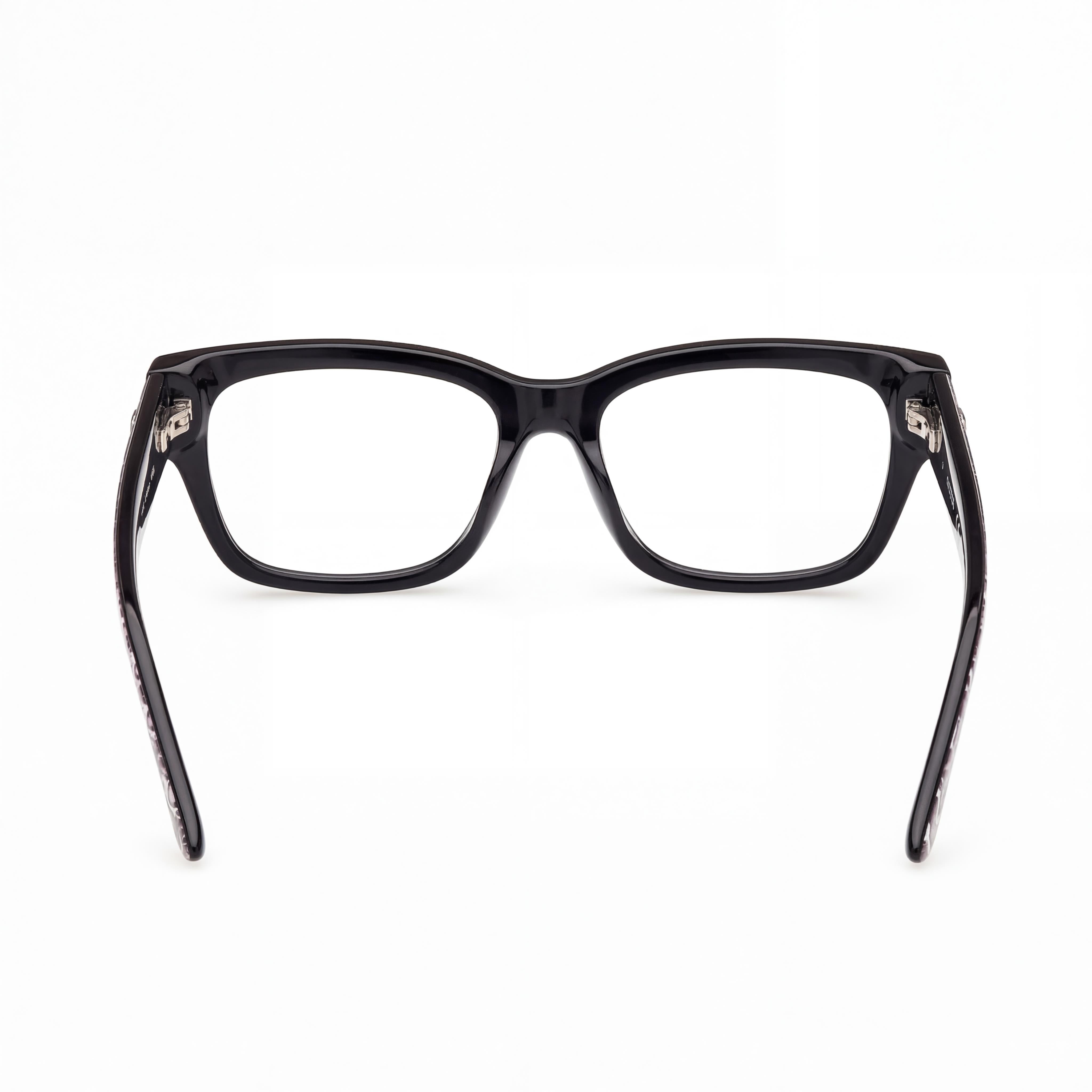 Marcolin Gu50126 Women's Ophthalmic Plastic Non- Eyeglasses Shiny Black Animal Monocolor 53mm, Photo 4