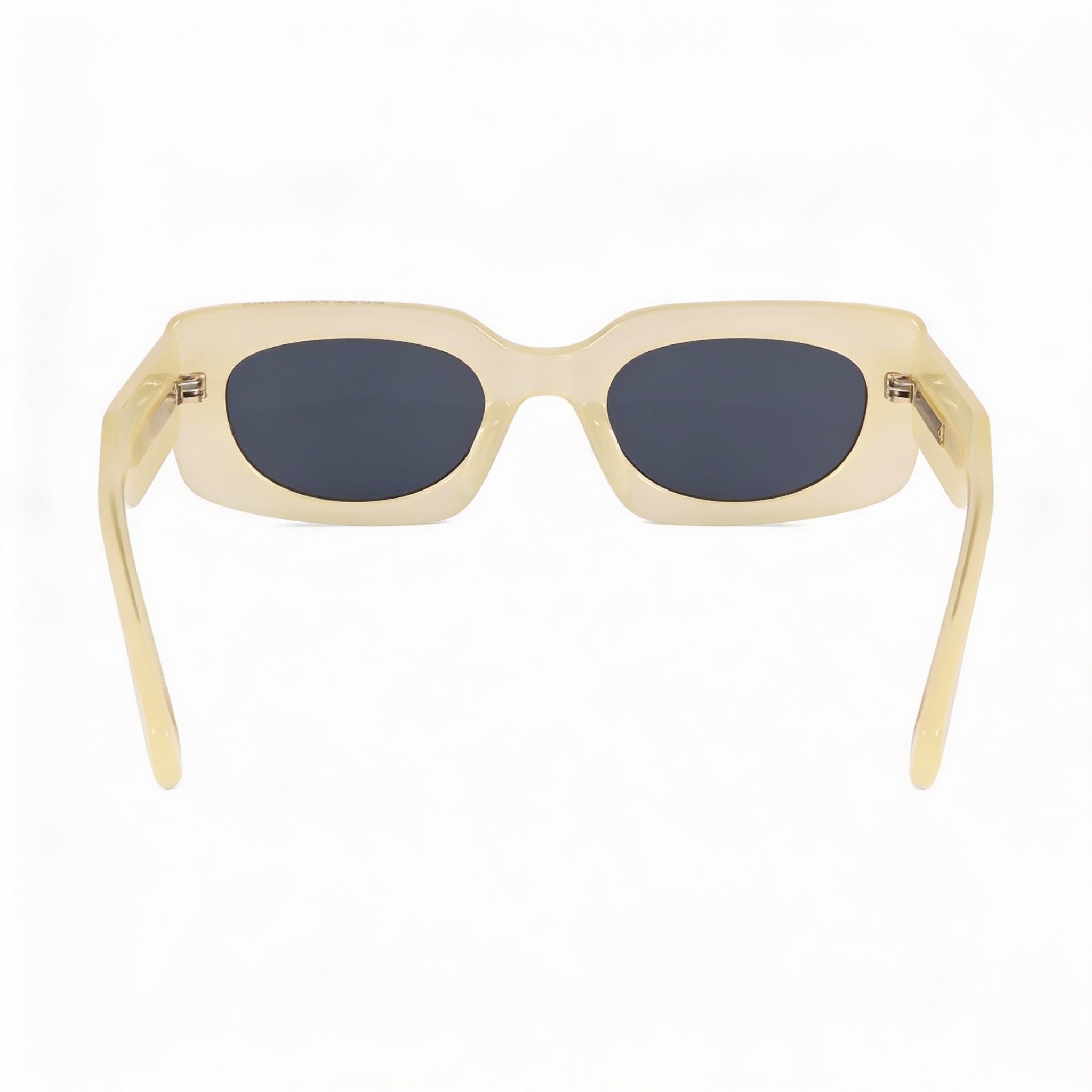Gafas de sol Marc Jacobs Casual para mujer con montura de acetato amarillo esmerilado y protección UV, lentes amarillas de 50 mm, Photo 3