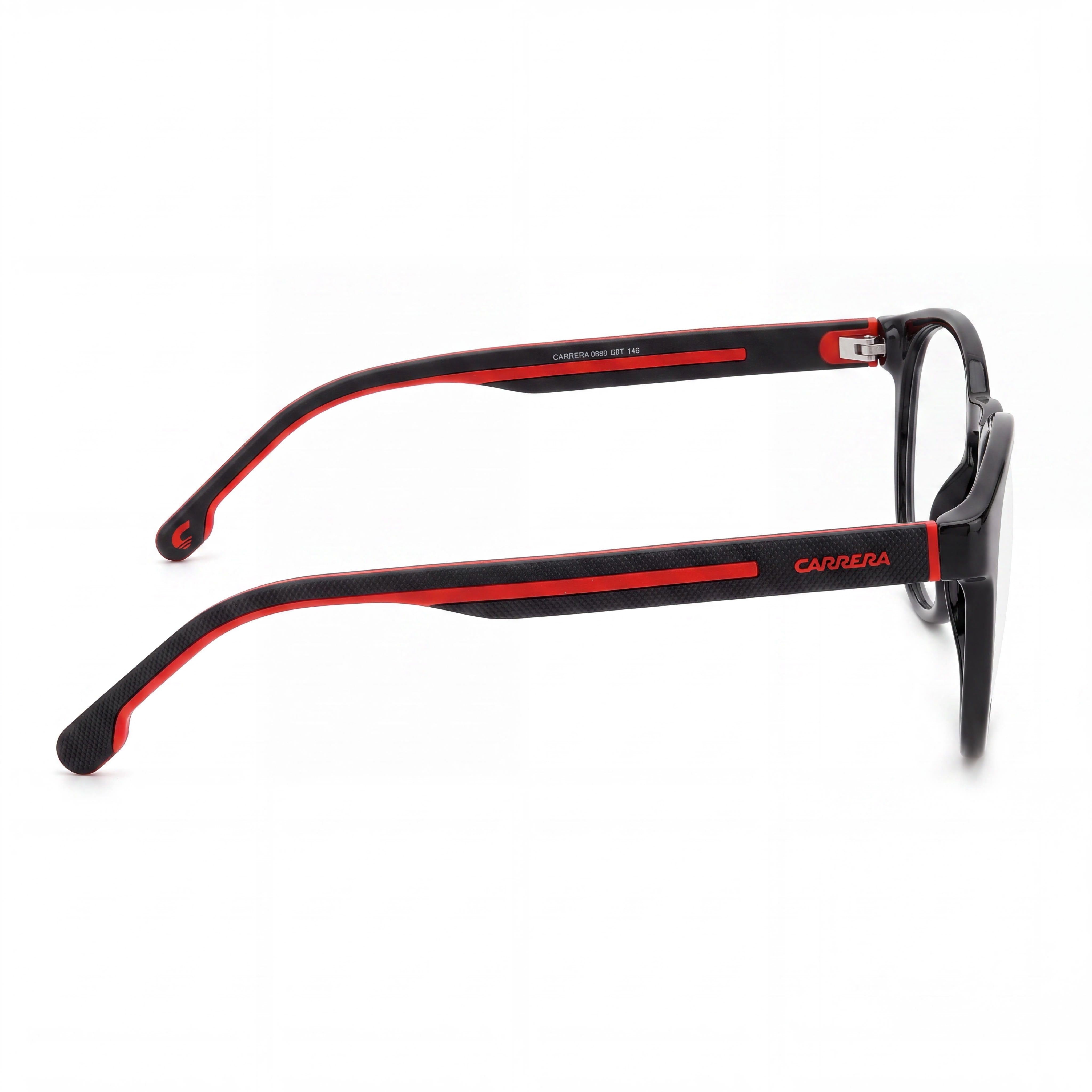 Gafas Carrera Modern para Hombre de Inyección de Propionato Negro Rojo Dorado con Lentes de Policarbonato Negro Rojo 50/20/145, Photo 2