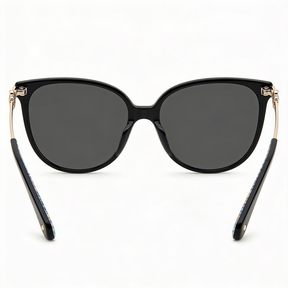 Kate Spade New York Fashionable Classic Women's Plastic Frame UV Protection Sunglasses Black Gray 60mm