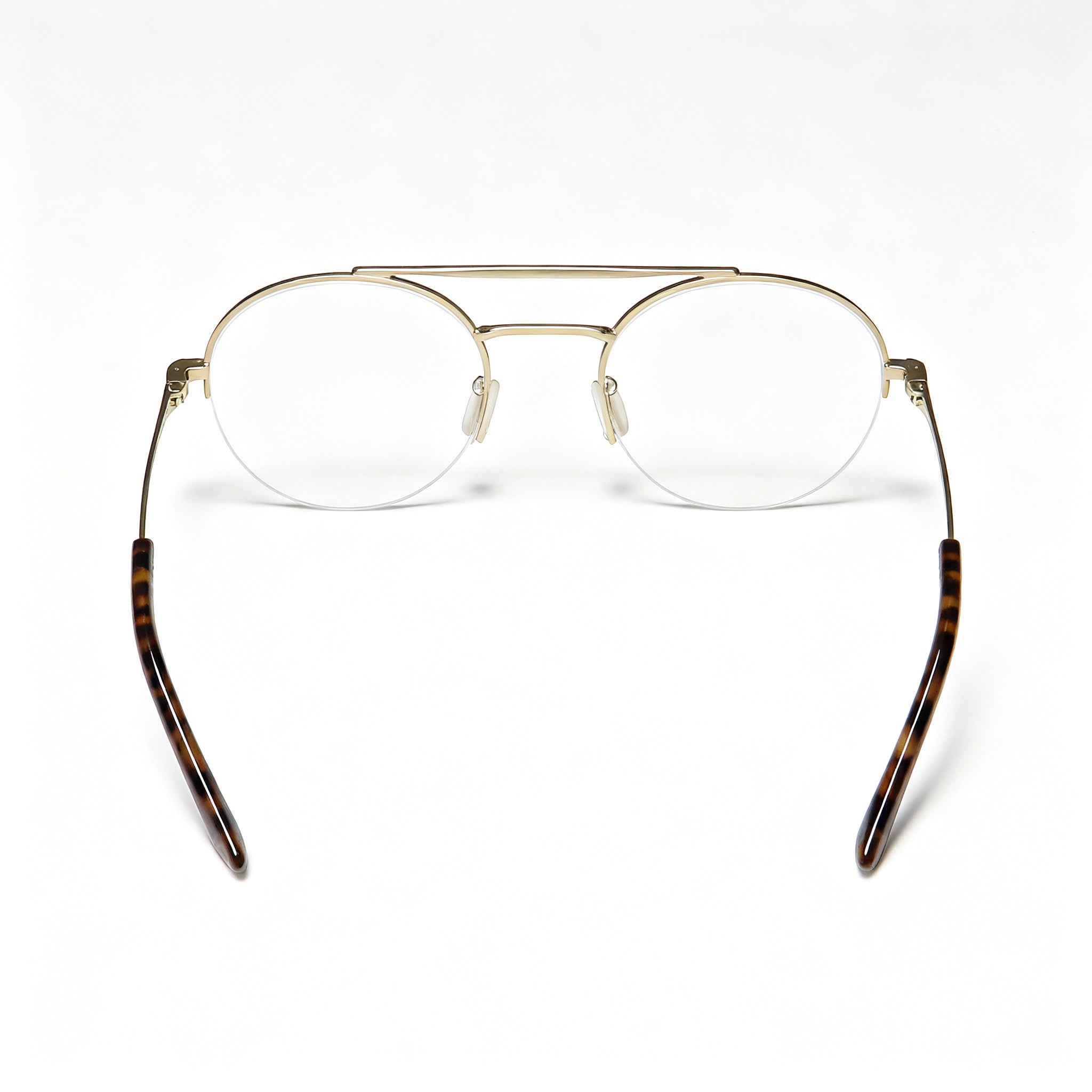 SMITH Porter Men's Semi Matte Gold Stainless Steel Eyeglasses with Demo Lenses, Lens Width 52mm Bridge 20mm Temple 140mm, Photo 4